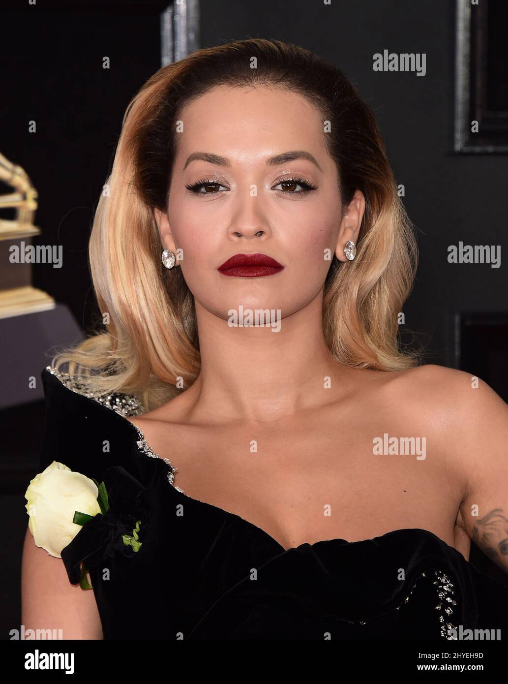 Rita ora aux GRAMMY Awards 60th qui se sont tenus au Madison Square Garden le 28 janvier 2018 à New York, NY Banque D'Images