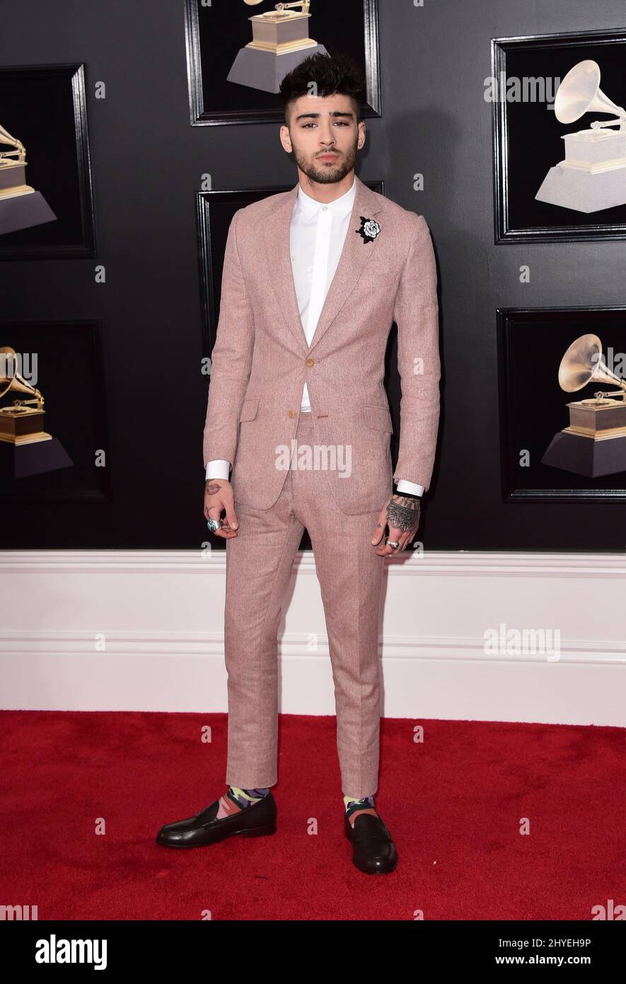 Zayn Malik lors des GRAMMY Awards 60th qui se sont tenus au Madison Square Garden le 28 janvier 2018 à New York, NY Banque D'Images