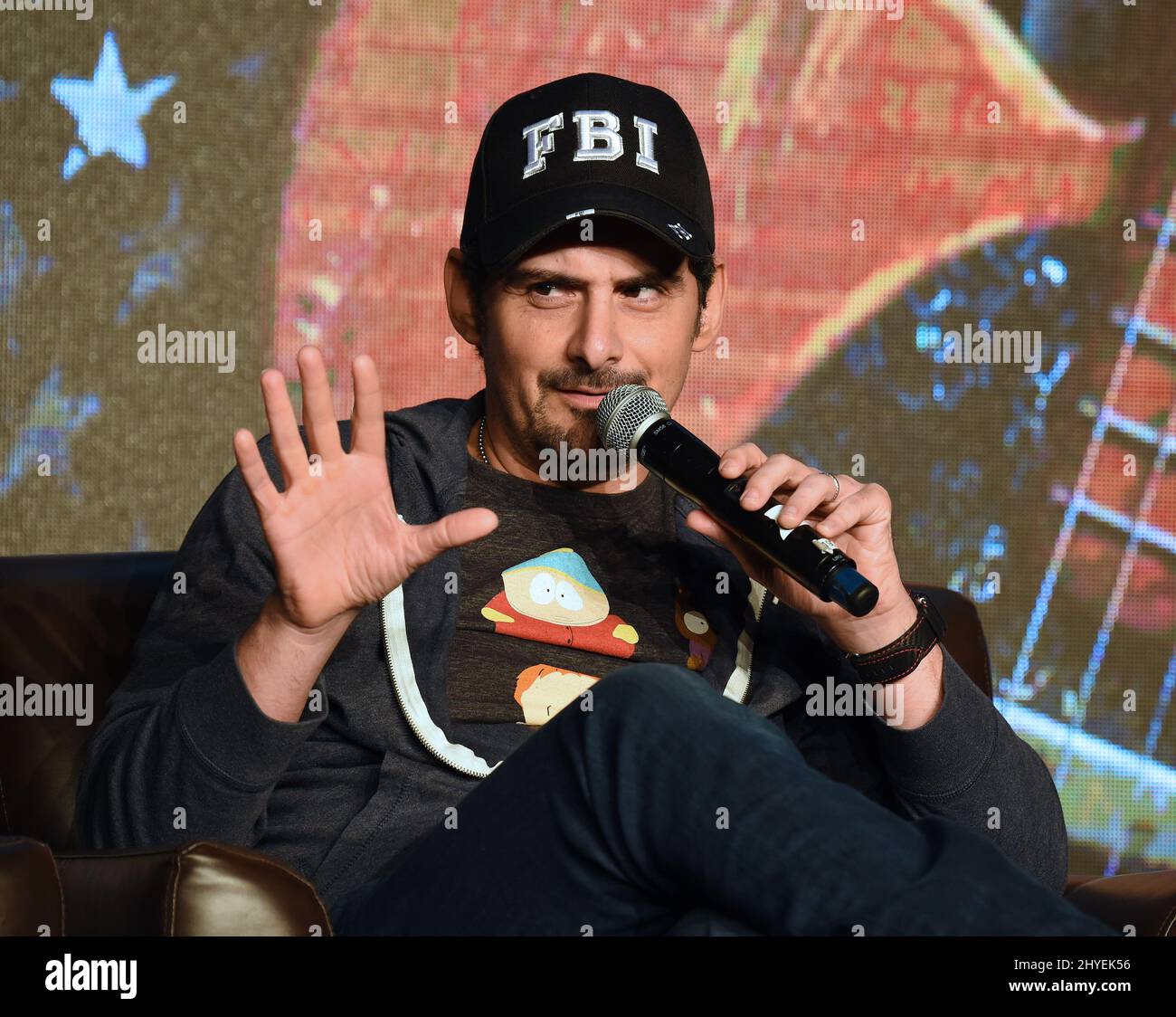 Brad Paisley parle de son avenir tout en continuant à honorer la tradition du pays pendant le Brad Paisley: The Art and the Artist au séminaire de radio de pays de 2018 tenu à l'hôtel Omni Nashville le 7 février 2018 à Nashville, TN Banque D'Images
