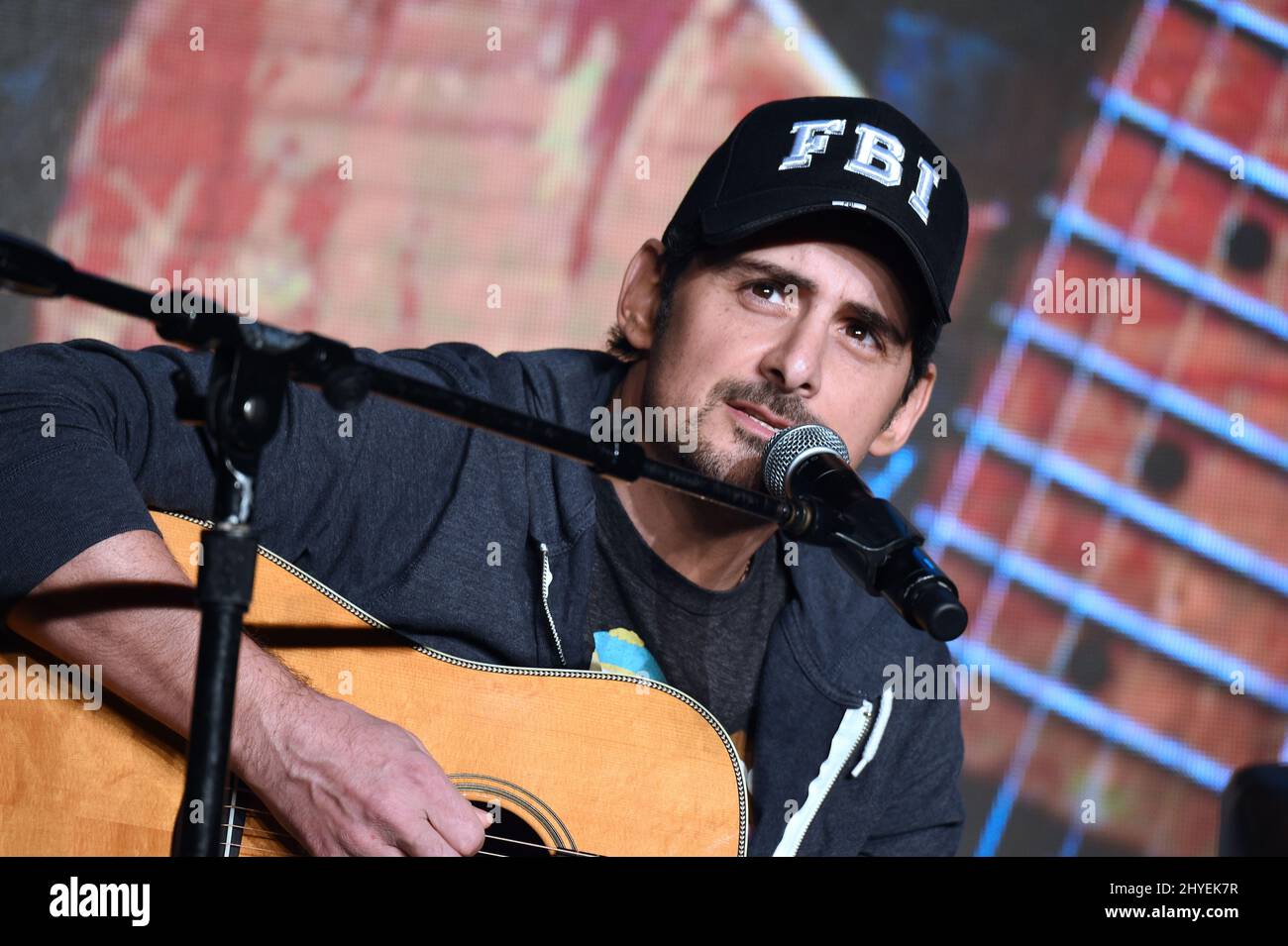 Brad Paisley parle de son avenir tout en continuant à honorer la tradition du pays pendant le Brad Paisley: The Art and the Artist au séminaire de radio de pays de 2018 tenu à l'hôtel Omni Nashville le 7 février 2018 à Nashville, TN Banque D'Images