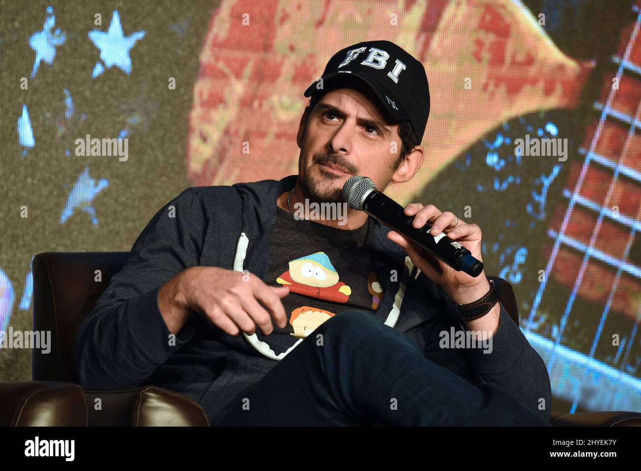 Brad Paisley parle de son avenir tout en continuant à honorer la tradition du pays pendant le Brad Paisley: The Art and the Artist au séminaire de radio de pays de 2018 tenu à l'hôtel Omni Nashville le 7 février 2018 à Nashville, TN Banque D'Images