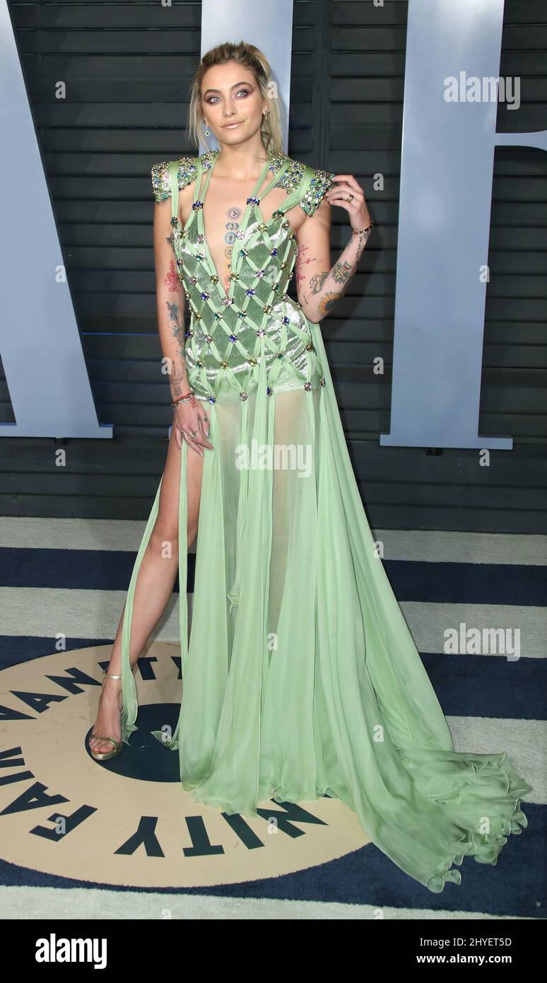 Paris Jackson participant à la Vanity Fair Oscar Party tenue à Beverly Hills, Los Angeles, États-Unis Banque D'Images