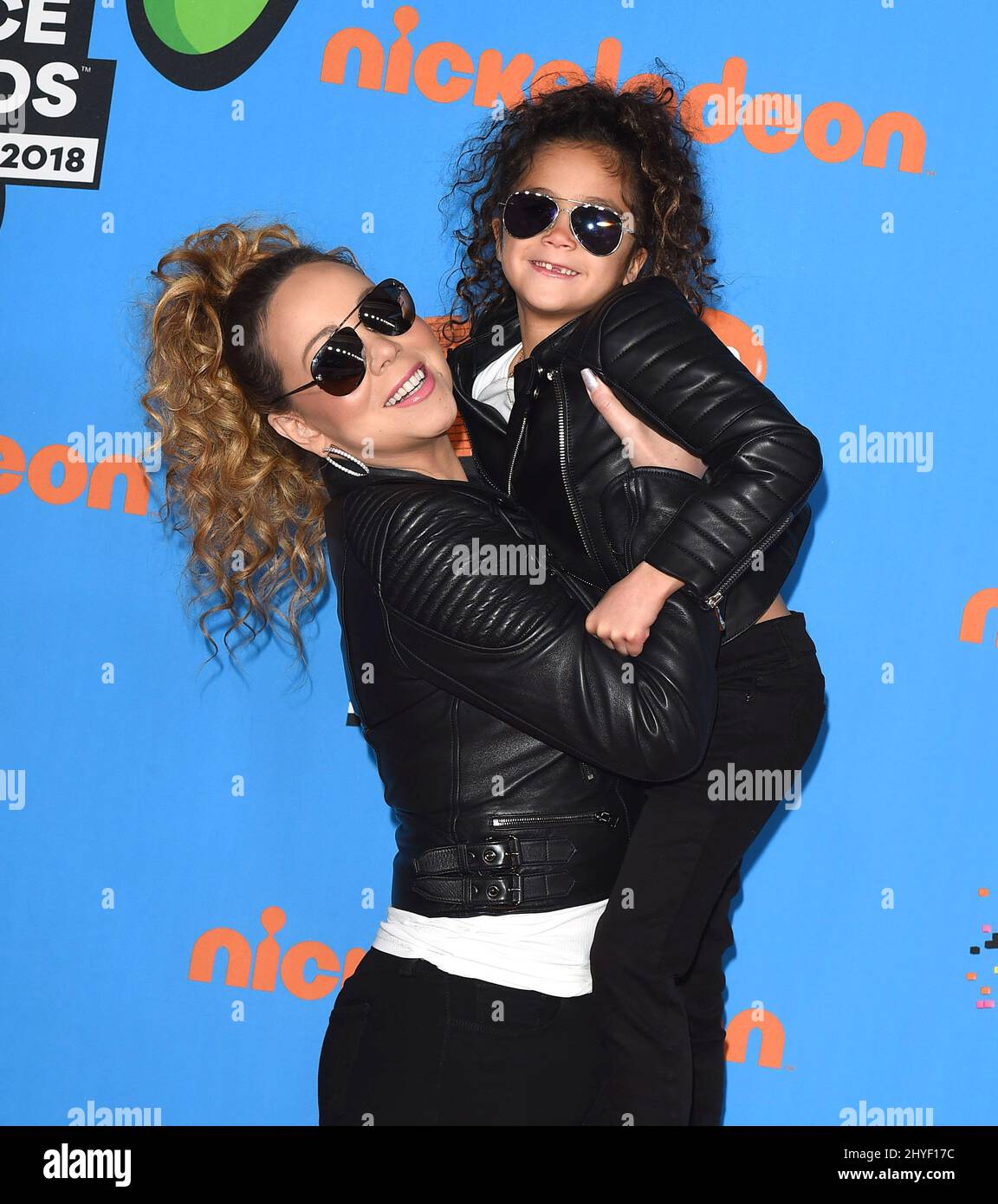 Mariah Carey et Monroe Cannon aux prix du choix des enfants 2018 de Nickelodeon, qui ont eu lieu au Forum le 24 mars 2018 à Los Angeles, Californie Banque D'Images