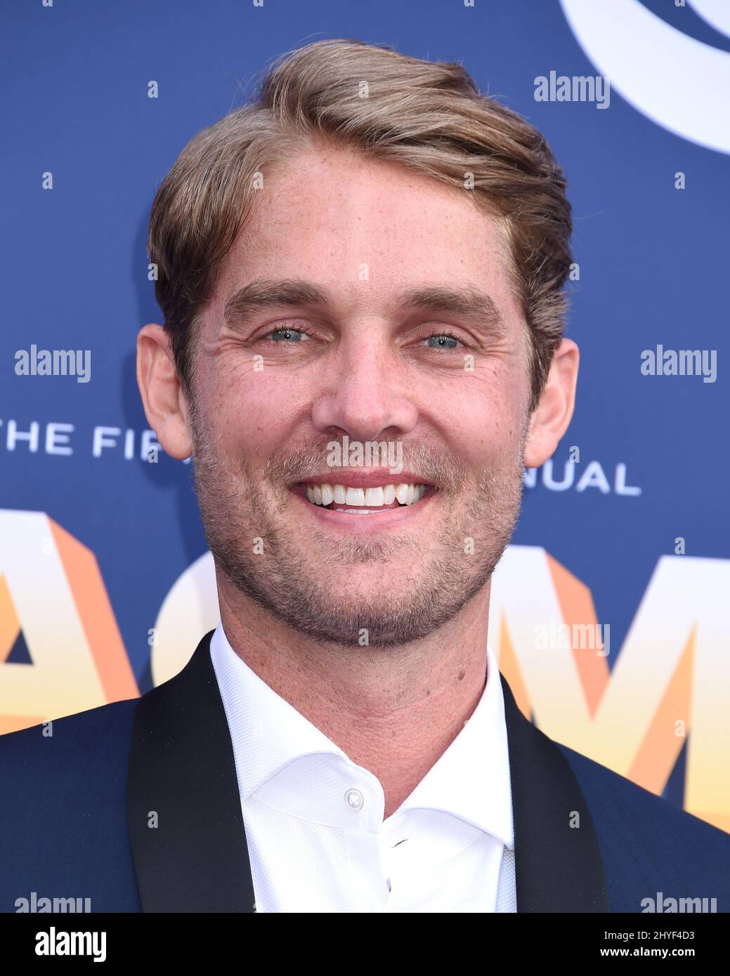 Brett Young à l'Academy of Country Music Awards 53rd qui s'est tenu au MGM Grand Garden Arena le 15 avril 2018 à Las Vegas Banque D'Images