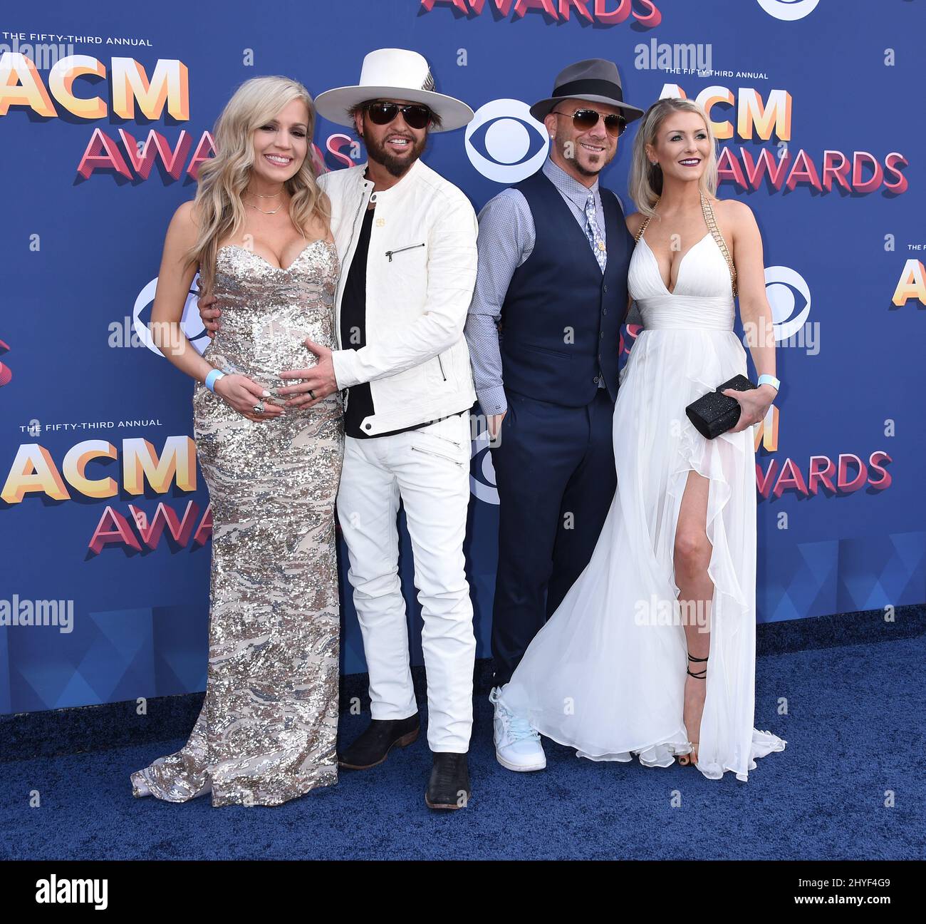 Locash aux Academy of Country Music Awards 53rd qui se sont tenus au MGM Grand Garden Arena le 15 avril 2018 à Las Vegas Banque D'Images