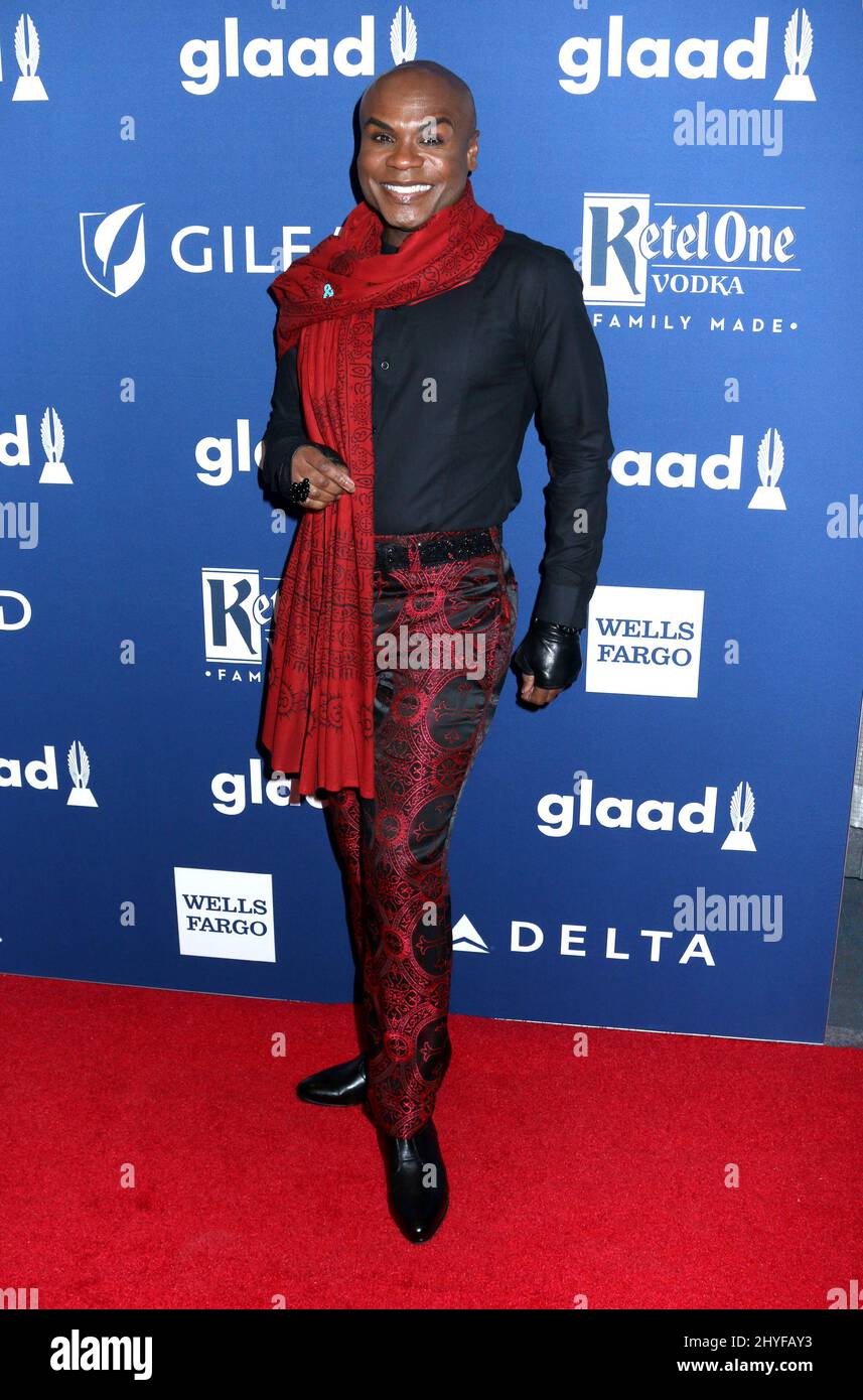 Nathan Lee Graham participant aux GLAAD Media Awards 29th qui se tiennent au New York Hilton Midtown, aux États-Unis Banque D'Images