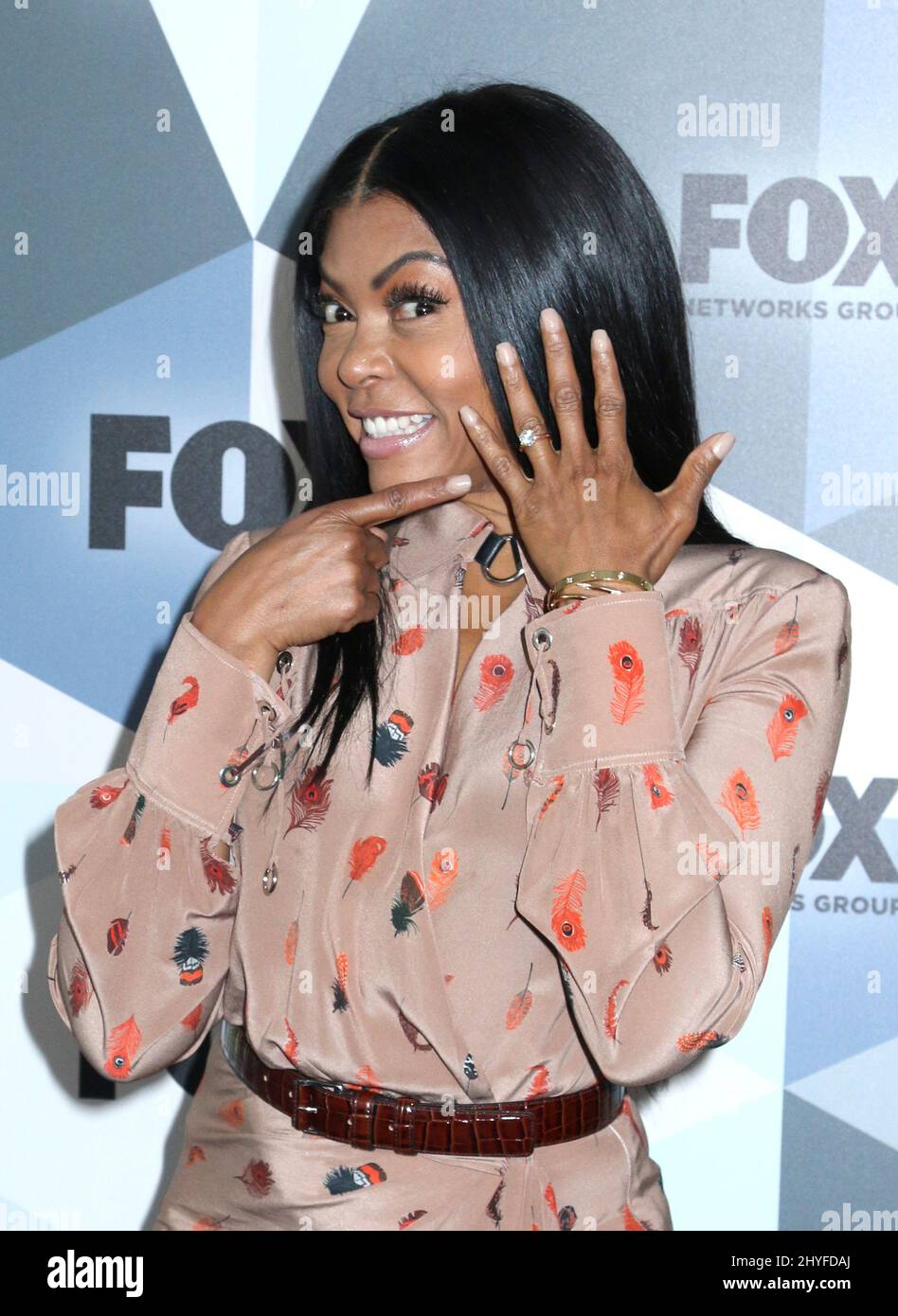 Taraji P. Henson participe à la conférence FOX Networks 2018 à Wollman Rink, à Central Park, à New York, aux États-Unis Banque D'Images