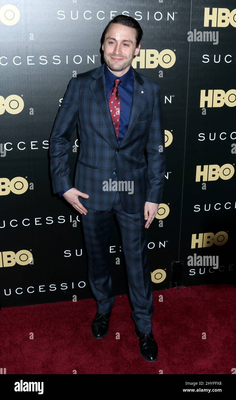 Kieran Culkin assistant à la première de la « concession » d'HBO qui s'est tenue au Time Warner Center le 22 mai 2018. Banque D'Images