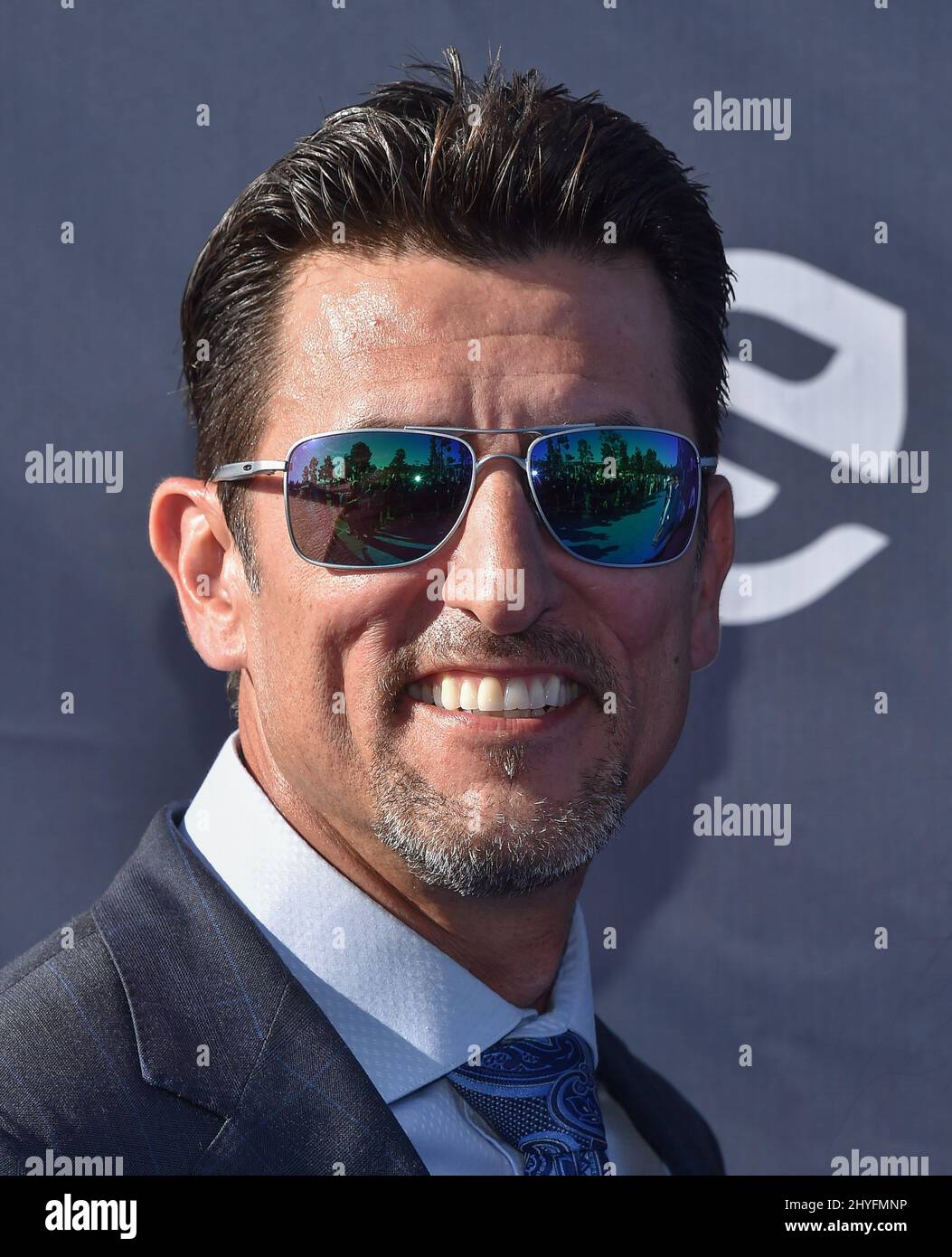 Nomar Garciaparra participe au gala annuel du diamant bleu 4th au Dodger Stadium le 11 juin 2018 à Los Angeles, CA Banque D'Images