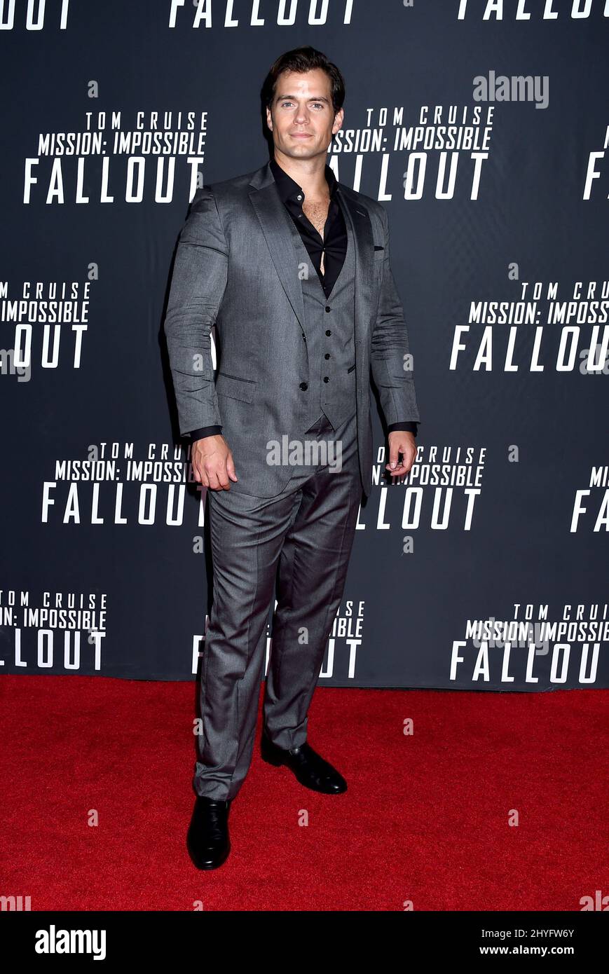 Henry Cavill assister à la première de Mission: Impossible Fallout à Washington DC Banque D'Images
