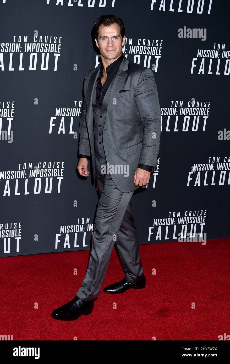 Henry Cavill assister à la première de Mission: Impossible Fallout à Washington DC Banque D'Images