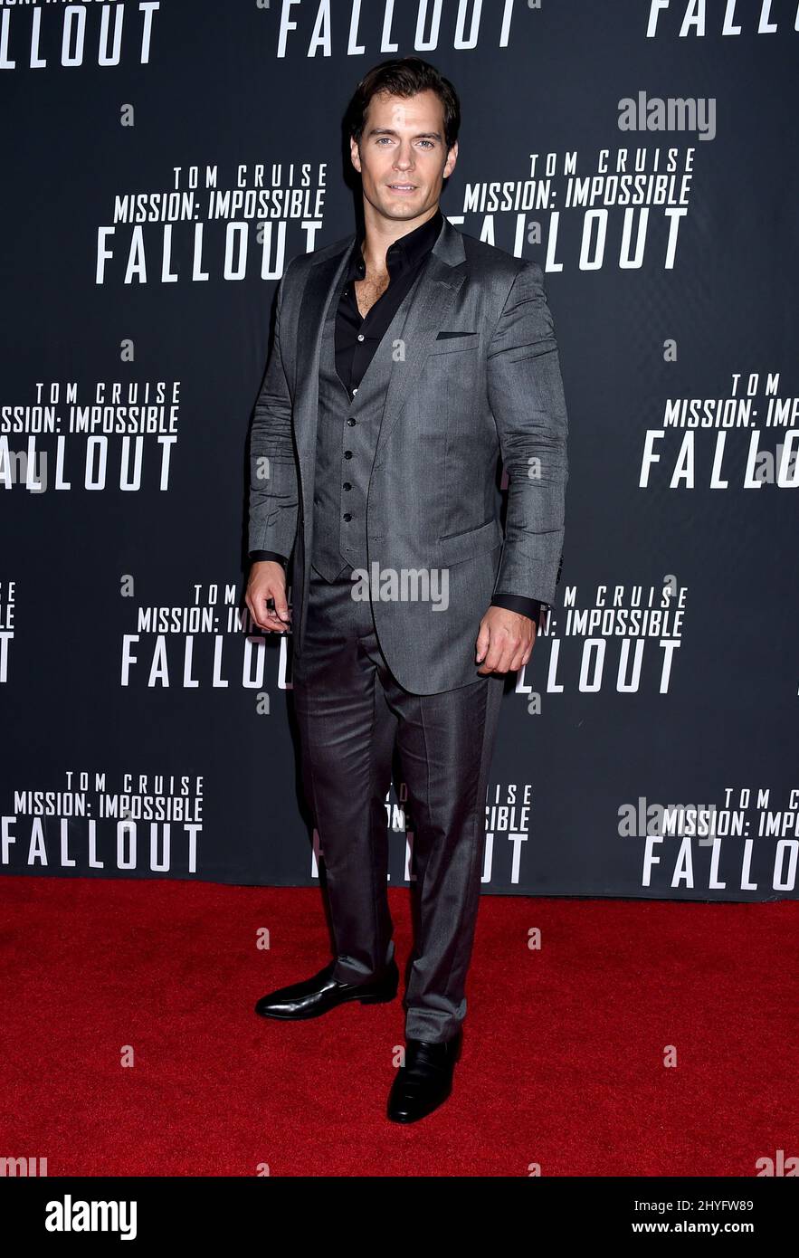 Henry Cavill assister à la première de Mission: Impossible Fallout à Washington DC Banque D'Images
