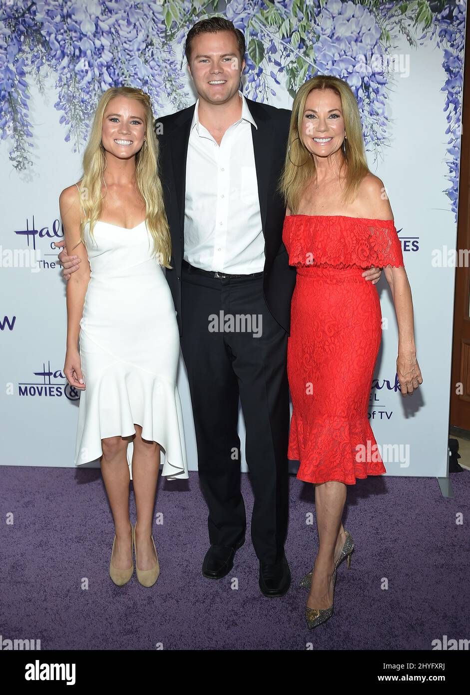 Cassidy Gifford, Kathie Lee Gifford et Cody Gifford à l'événement d'été de l'ECA de Hallmark Channel qui s'est tenu dans une résidence privée le 26 juillet 2018 à Beverly Hills, CA. Banque D'Images