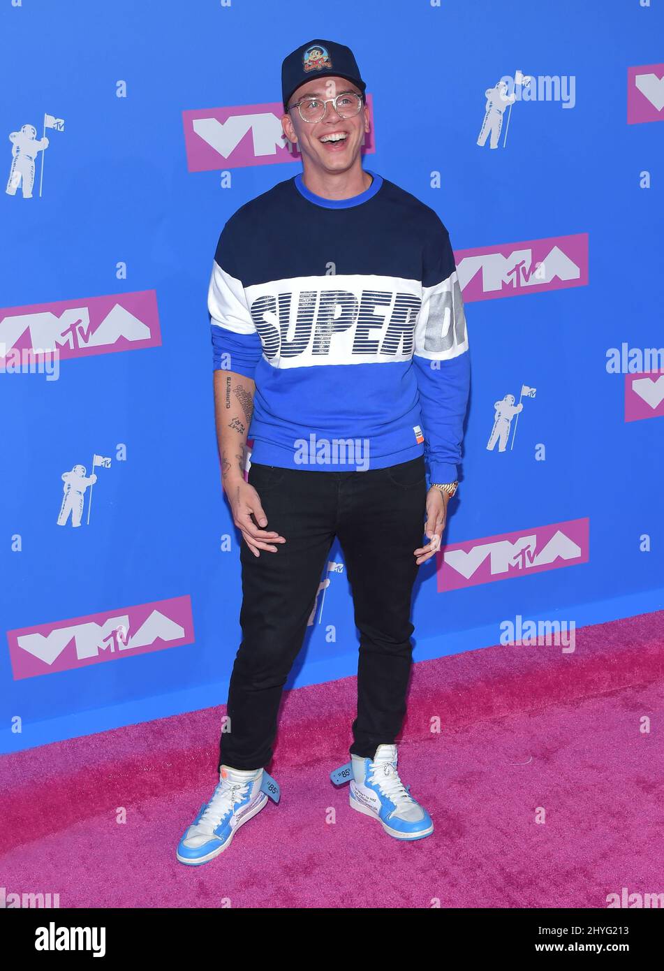 Logic au MTV 'VMAs' de 2018 qui s'est tenu au radio City Music Hall le 20 août 2018 à New York City, NY Banque D'Images