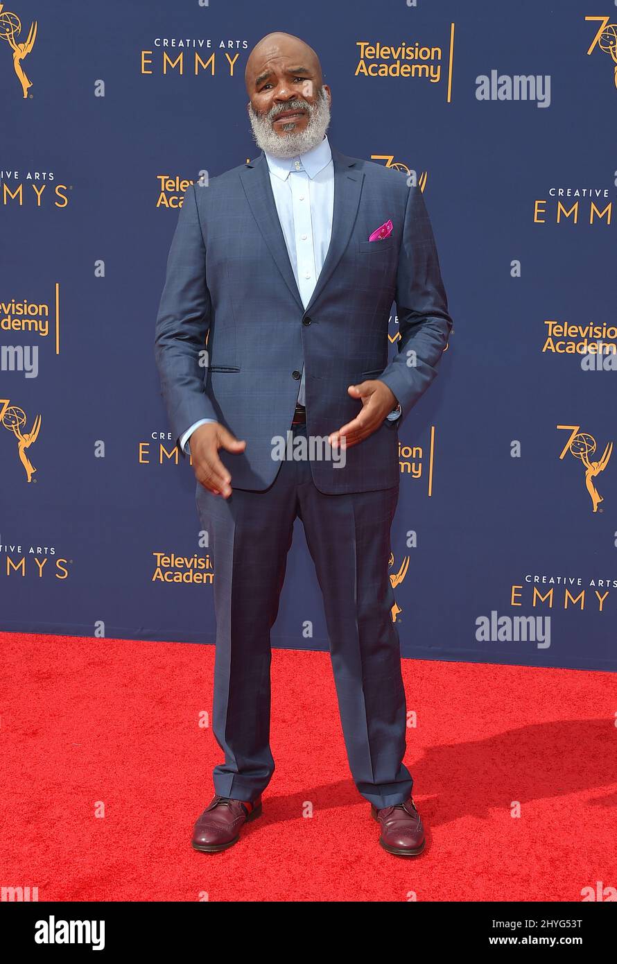 David Alan Grier arrive aux Primetime Creative Arts Emmy Awards 70th, qui se tiennent au Microsoft Theatre L.A. En direct le 9 septembre 2018 à Los Angeles, ca. Banque D'Images
