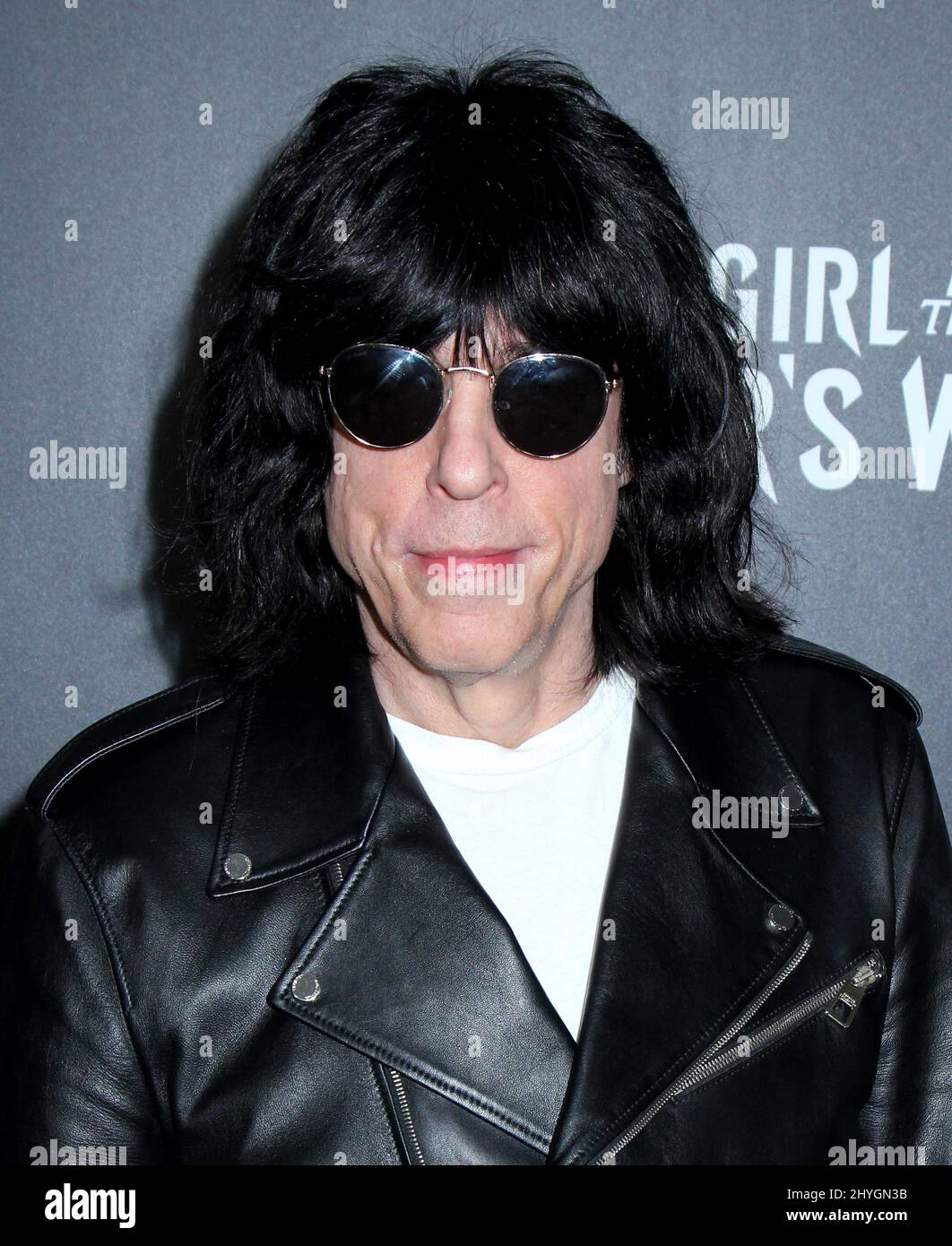 Marky Ramone participe au screening spécial « The Girl in the Spiders Web », qui s'est tenu à l'auditorium Henry Luce de New York, aux États-Unis Banque D'Images