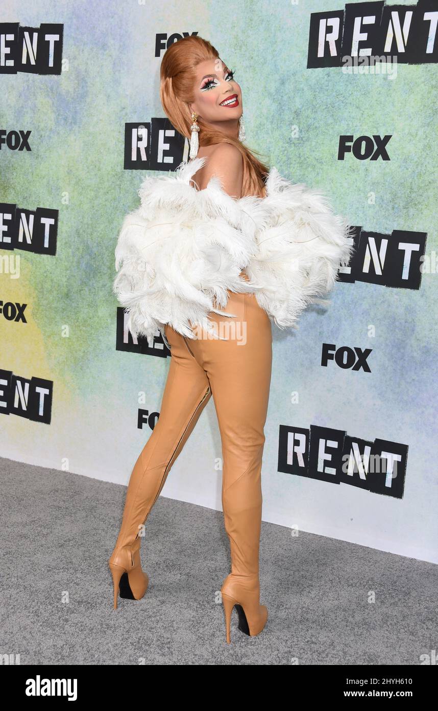 Valentina arrive à la série télévisée "Rent: Live" photo qui a eu lieu sur le 20th Century Fox Lot Banque D'Images