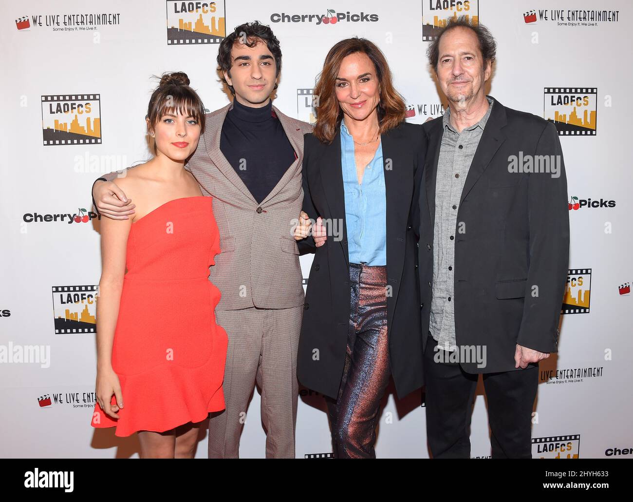 Alex Wolff, Polly Draper et Michael Wolff à l'édition 2nd des prix annuels de la Société des critiques du film en ligne de Los Angeles, qui ont eu lieu au complexe de Taglyan Banque D'Images