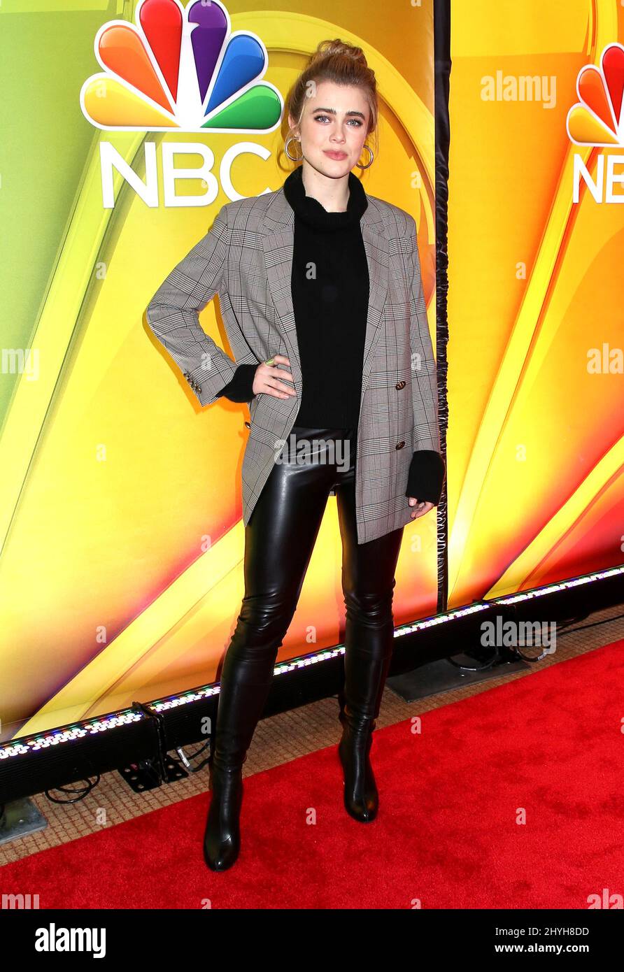 Melissa Roxburgh participe à la Journée de la presse de mi-saison de la NBC à New York Banque D'Images