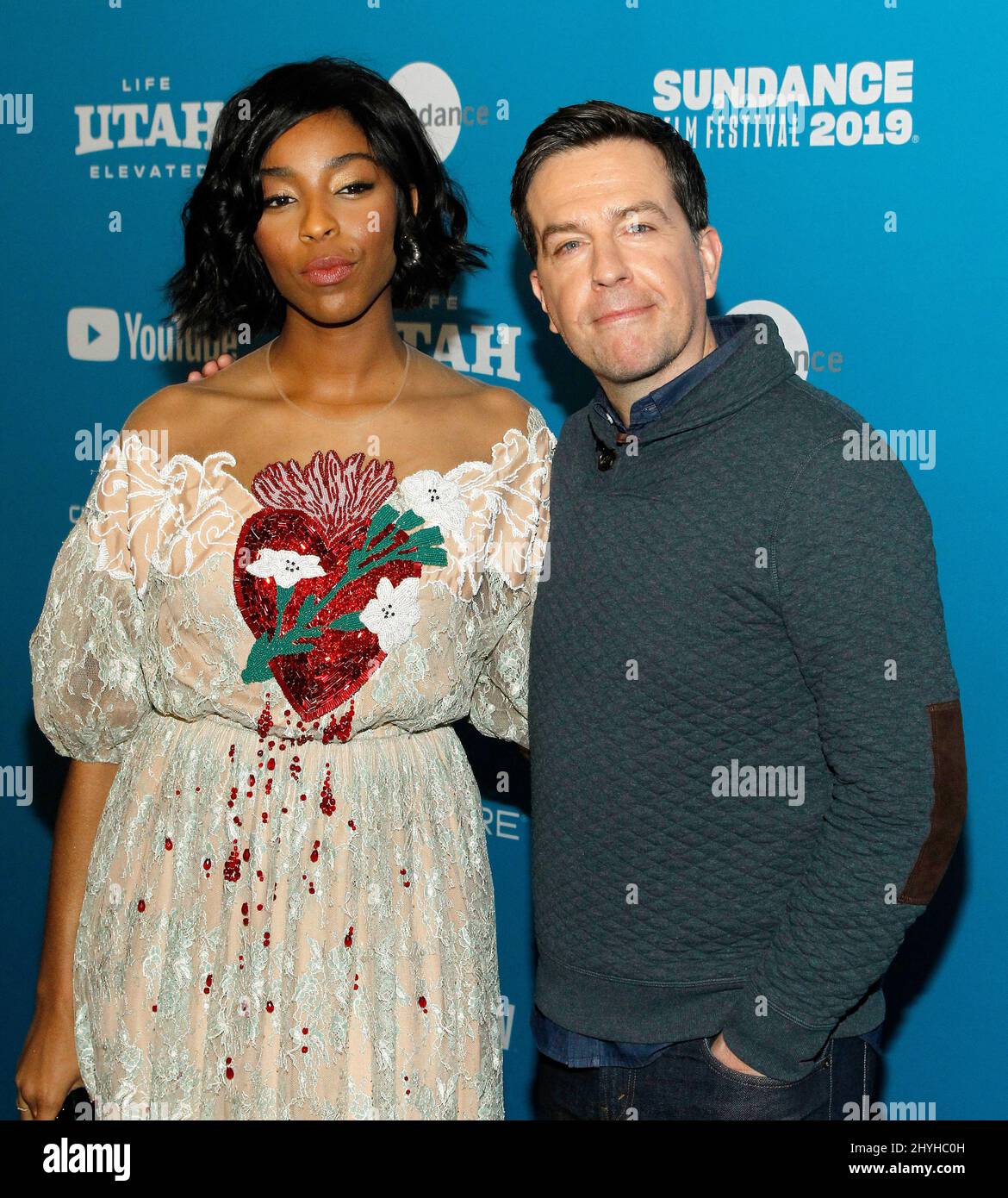 Jessica Williams et Ed Helms à la première de « Corporate Animals » lors du Sundance film Festival 2019 Banque D'Images