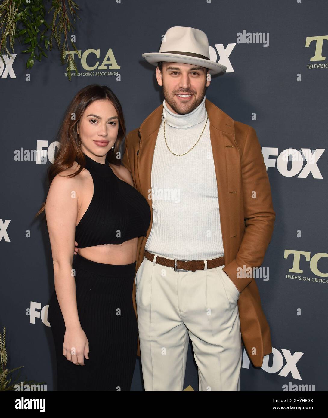 Ryan Guzman et Chrysti Ane au FOX 2019 Winter TCA Press Tour Party qui s'est tenu à la Fig House le 6 février 2019 à Los Angeles, CA. Banque D'Images