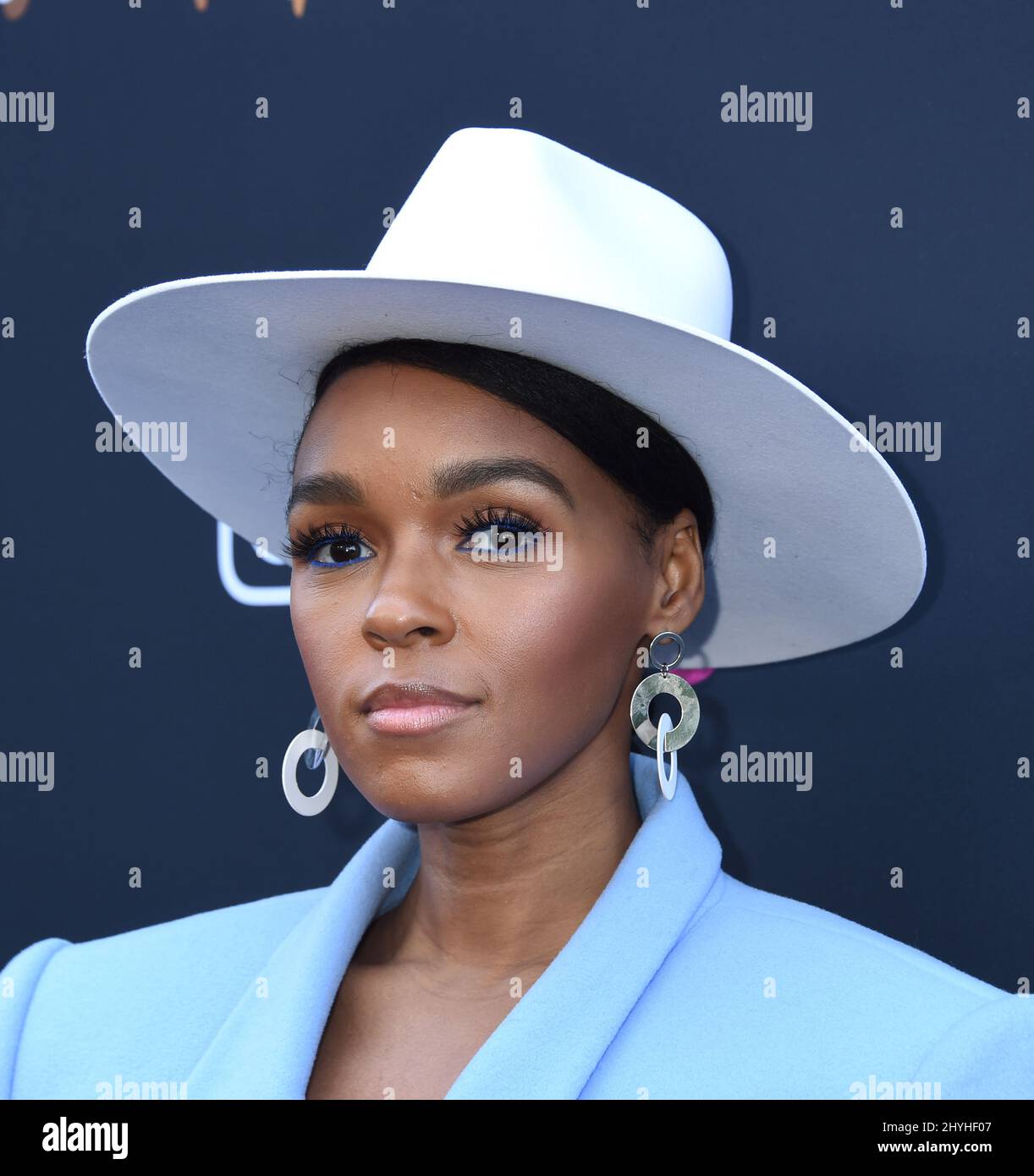 Janelle Monae arrive à FEM le futur brunch qui a eu lieu à Ysabel le 8 février 2019 à West Hollywood, aux États-Unis. Banque D'Images