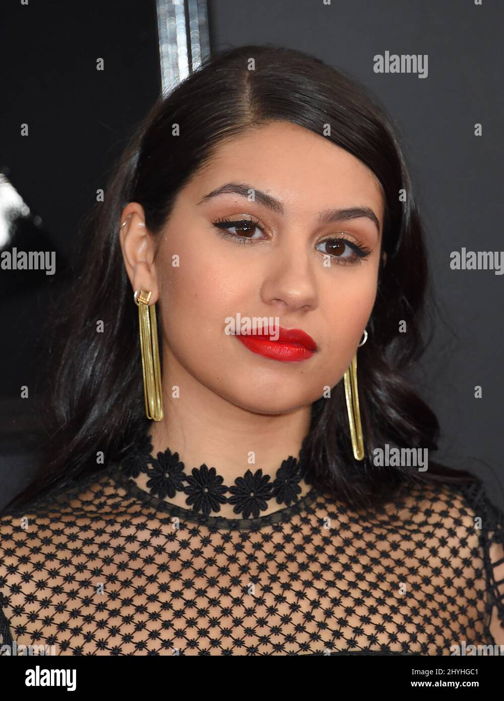 Alessia Cara aux Grammy Awards 61st qui se sont déroulés au Staples Center le 10 février 2019 à Los Angeles, en Californie. Banque D'Images