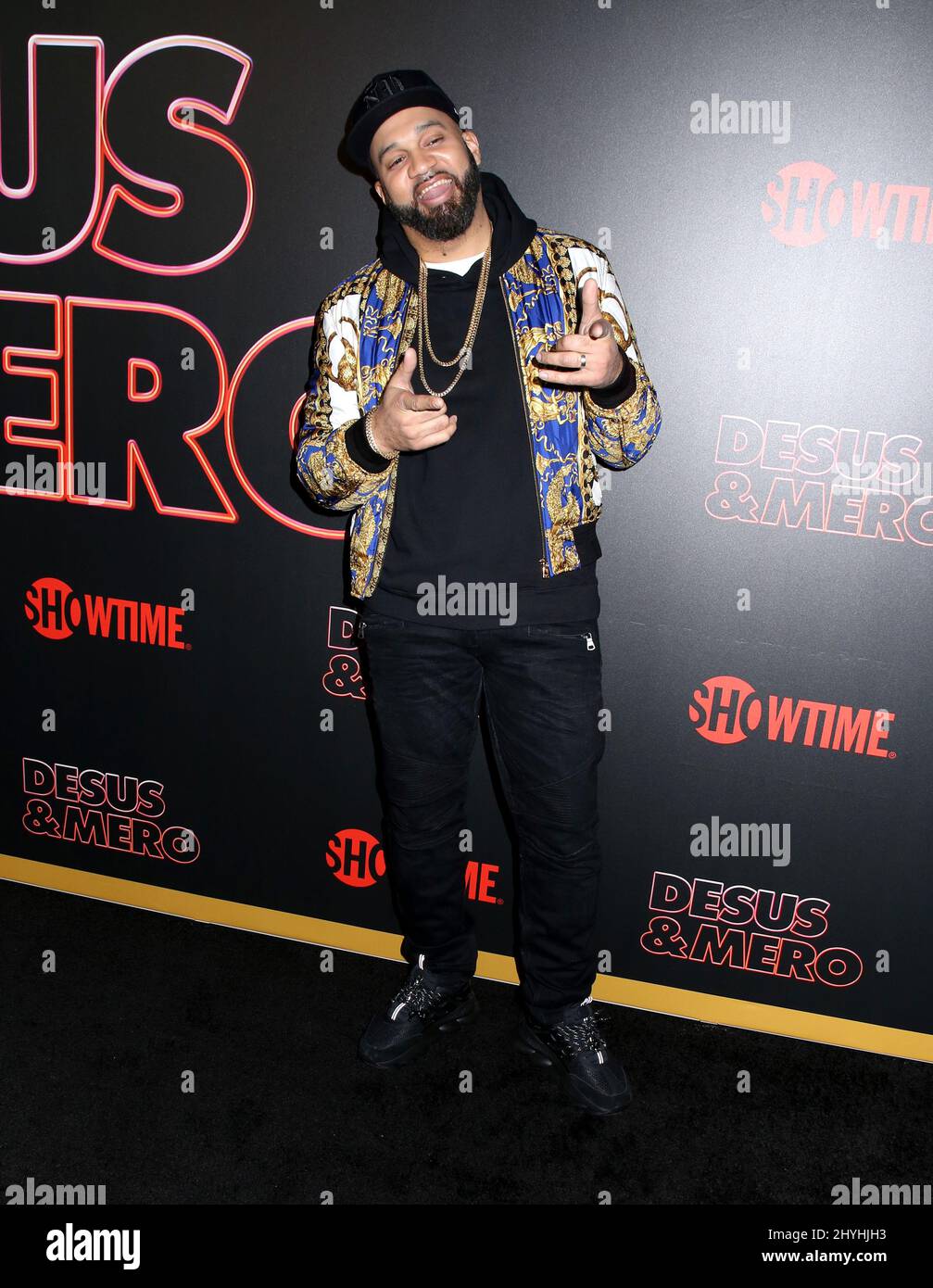 Le Kid Mero participe à la première tapis rouge « Fesus & Mero » qui s'est tenue au Clocktower de l'ÉDITION de New York à New York Banque D'Images