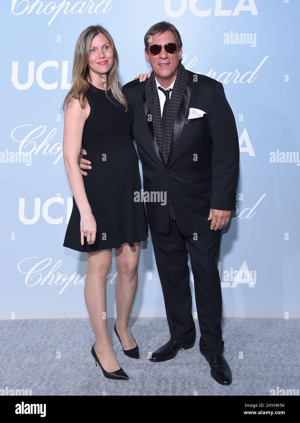 Christine traversin et Robert Davi participant au gala Hollywood for Science à Los Angeles, en Californie Banque D'Images