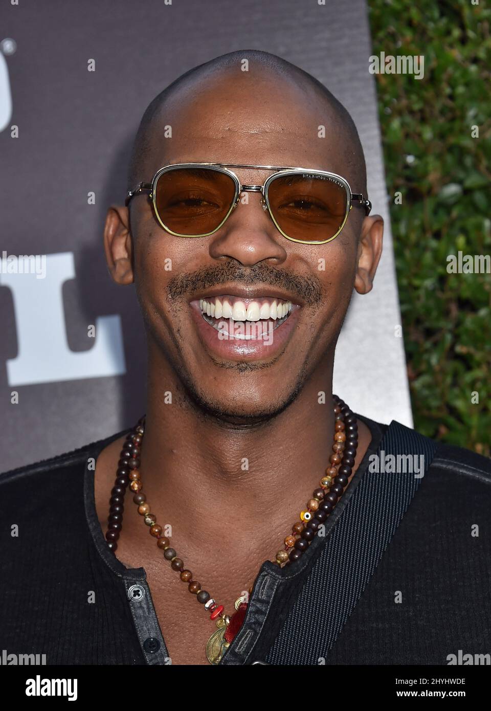 Mehcad Brooks à « l'âme d'une nation : l'art à l'ère de la puissance noire 1963-1983 », sur la côte ouest, fait ses débuts au Broad Museum le 22 mars 2019 à Los Angeles, en Californie. Banque D'Images
