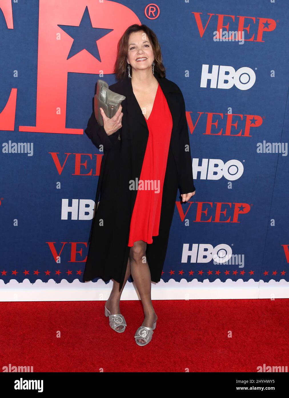 Margaret Colin assistant à la première saison 7 de Veep à New York Banque D'Images