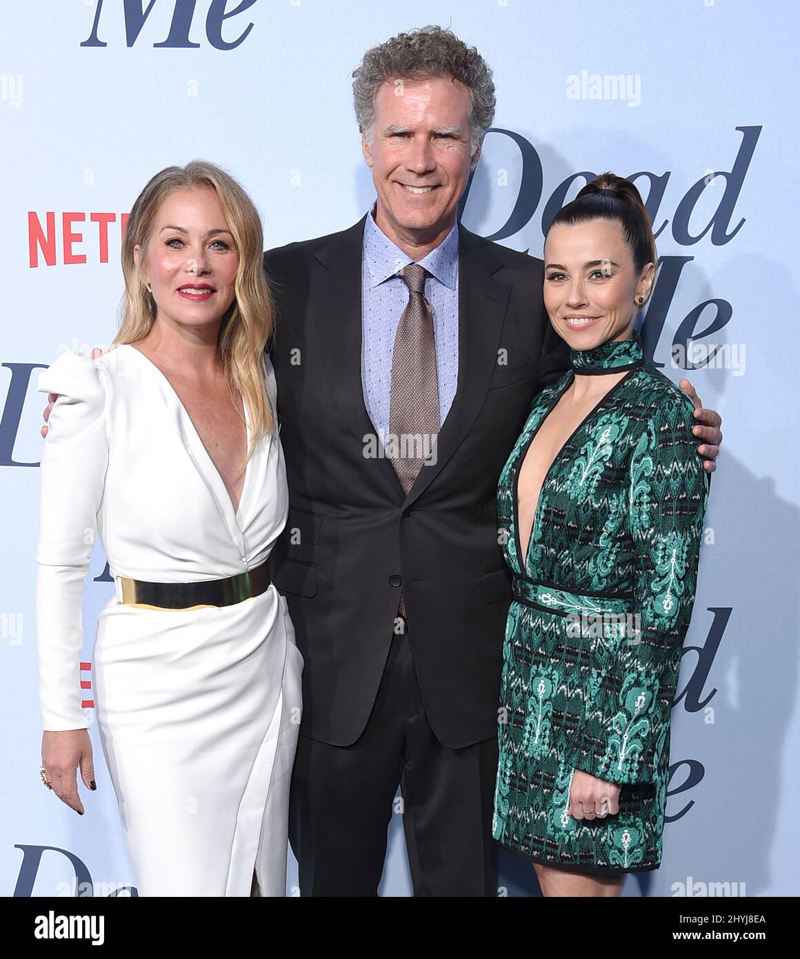 Christina Applegate, will Ferrell et Linda Cardellini assistent à la première saison de Netflix 'Dead to Me', qui s'est tenue au Regal Cinemas L.A. En direct le 2 mai 2019 à Santa Monica, Californie Banque D'Images