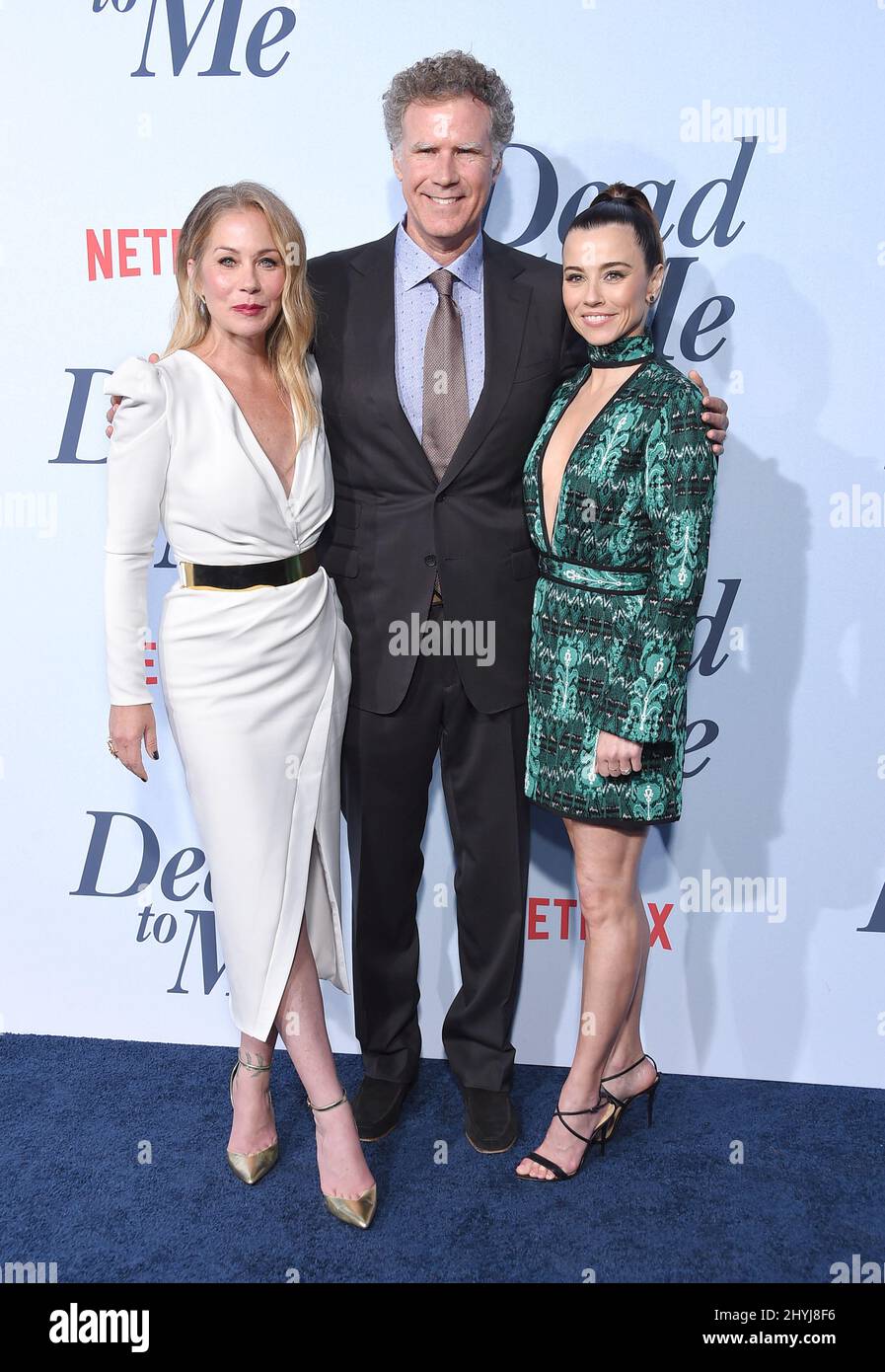 Christina Applegate, will Ferrell et Linda Cardellini assistent à la première saison de Netflix 'Dead to Me', qui s'est tenue au Regal Cinemas L.A. En direct le 2 mai 2019 à Santa Monica, Californie Banque D'Images