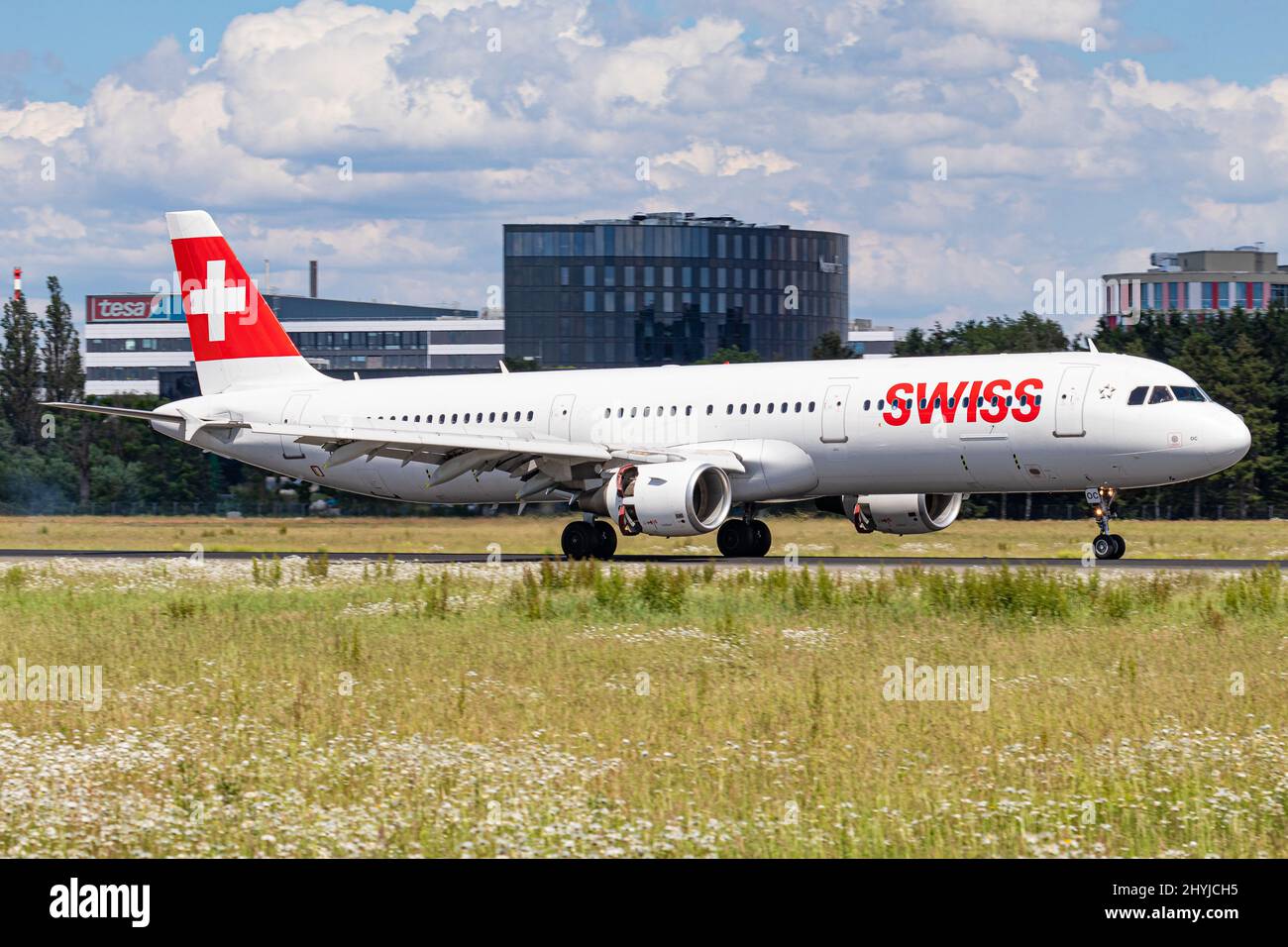 Swiss Swissair Airbus A321-111 HB-IOC Banque D'Images