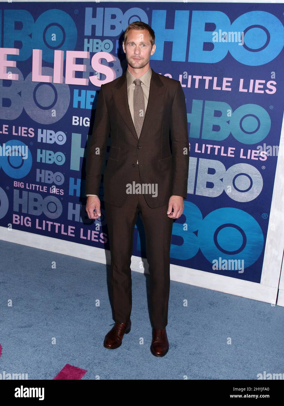 Alexander Skarsgard assister à la saison deux première de Big Little mensonges à New York Banque D'Images