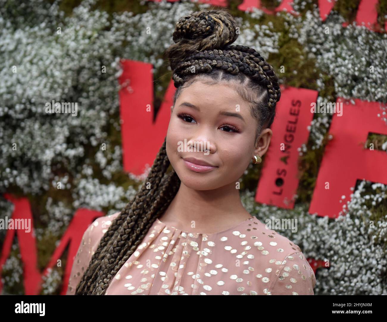 Storm Reid à la célébration InStyle Max Mara Women in film qui a eu lieu au Château Marmon Banque D'Images