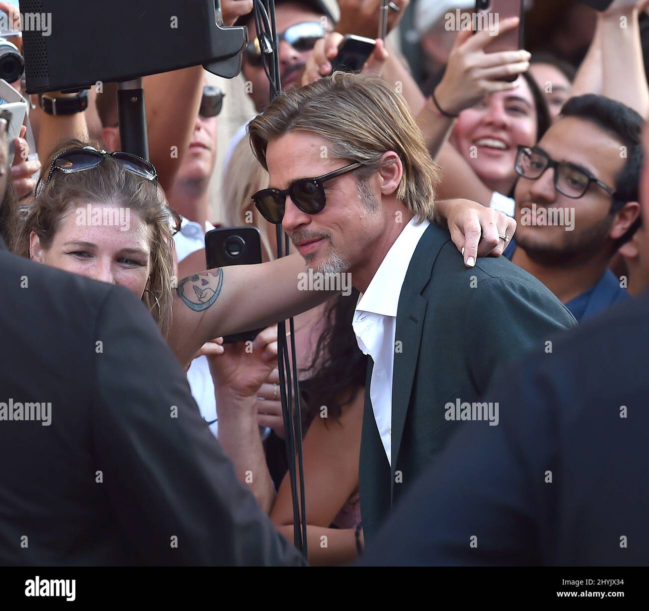 Brad Pitt lors de la première à Los Angeles de « Once on A Time in Hollywood » qui s'est tenue au TCL Chinese Theatre le 22 juillet 2019 à Hollywood, Californie. Banque D'Images