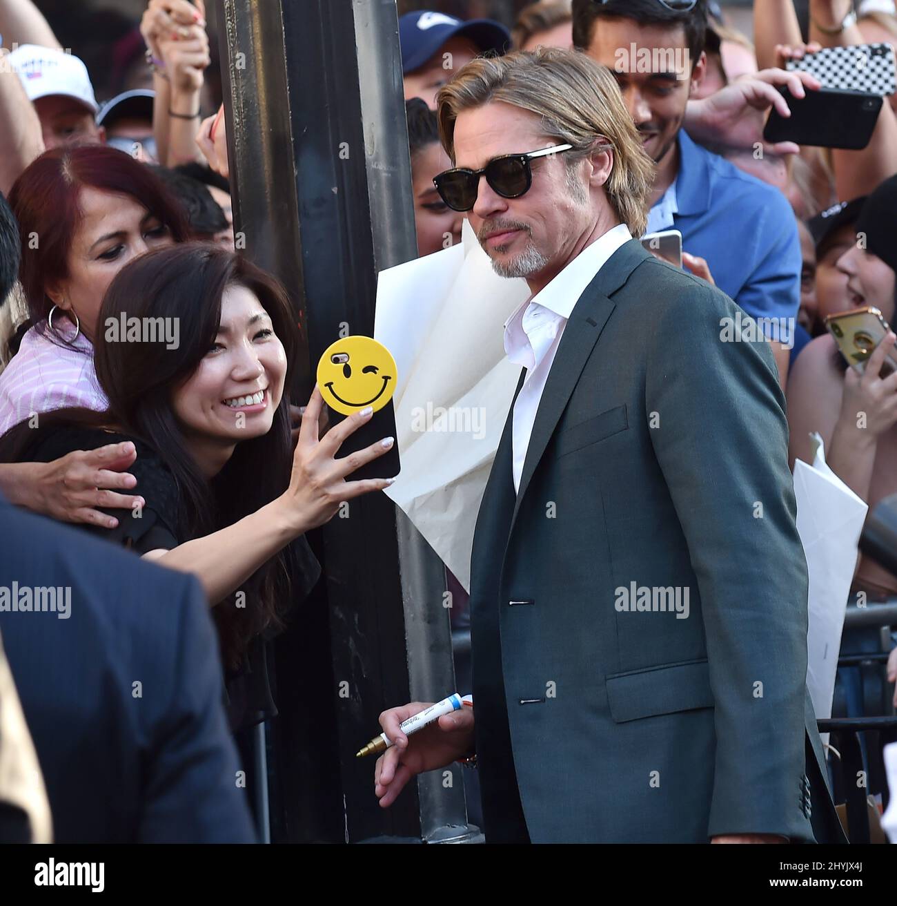 Brad Pitt lors de la première à Los Angeles de « Once on A Time in Hollywood » qui s'est tenue au TCL Chinese Theatre le 22 juillet 2019 à Hollywood, Californie. Banque D'Images