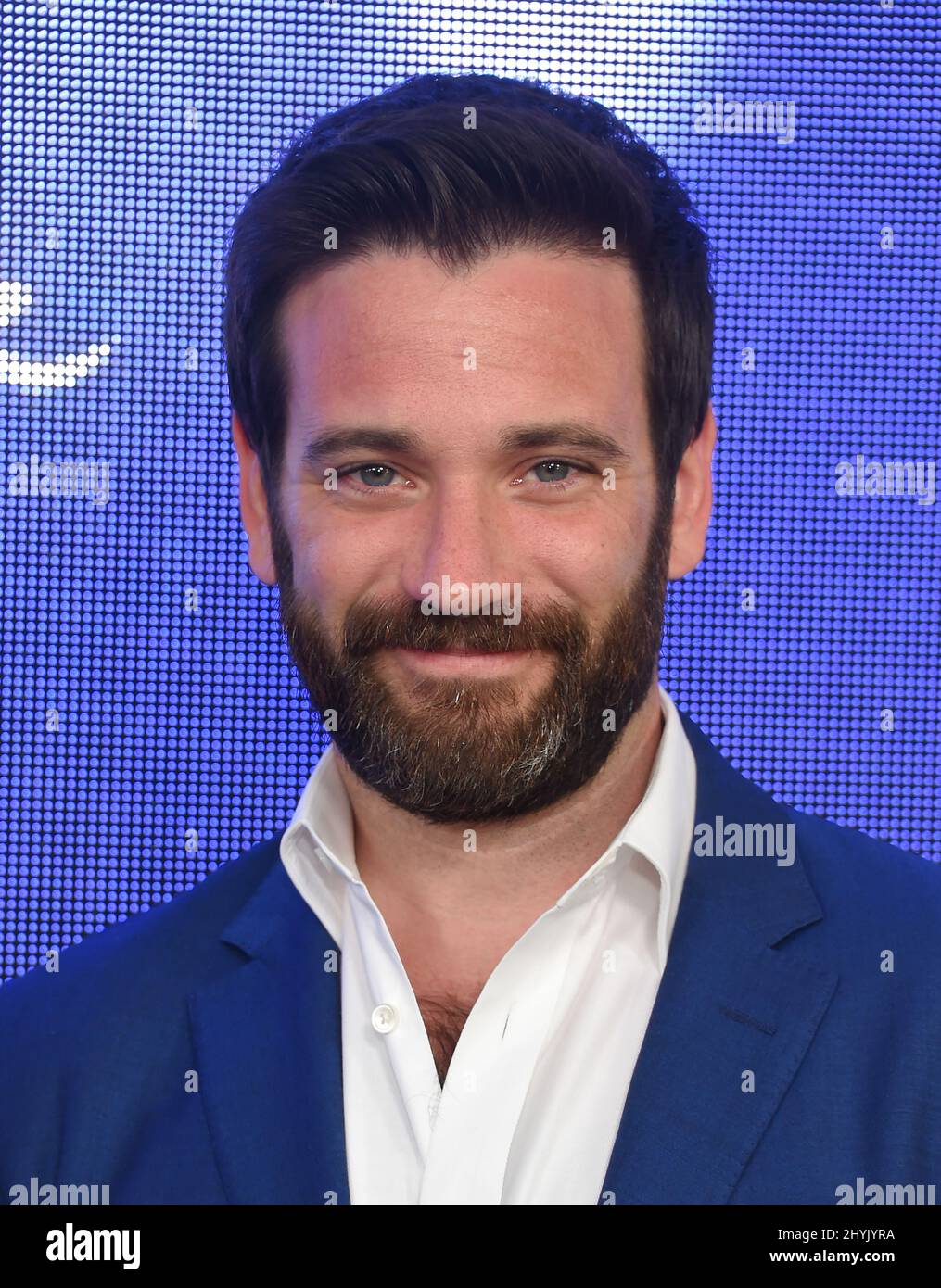 Colin Donnell arrive à la chaîne Hallmark et Hallmark Movies & Mystères été 2019 TCA à la résidence privée le 26 juillet 2019 à Beverly Hills, CA. Banque D'Images