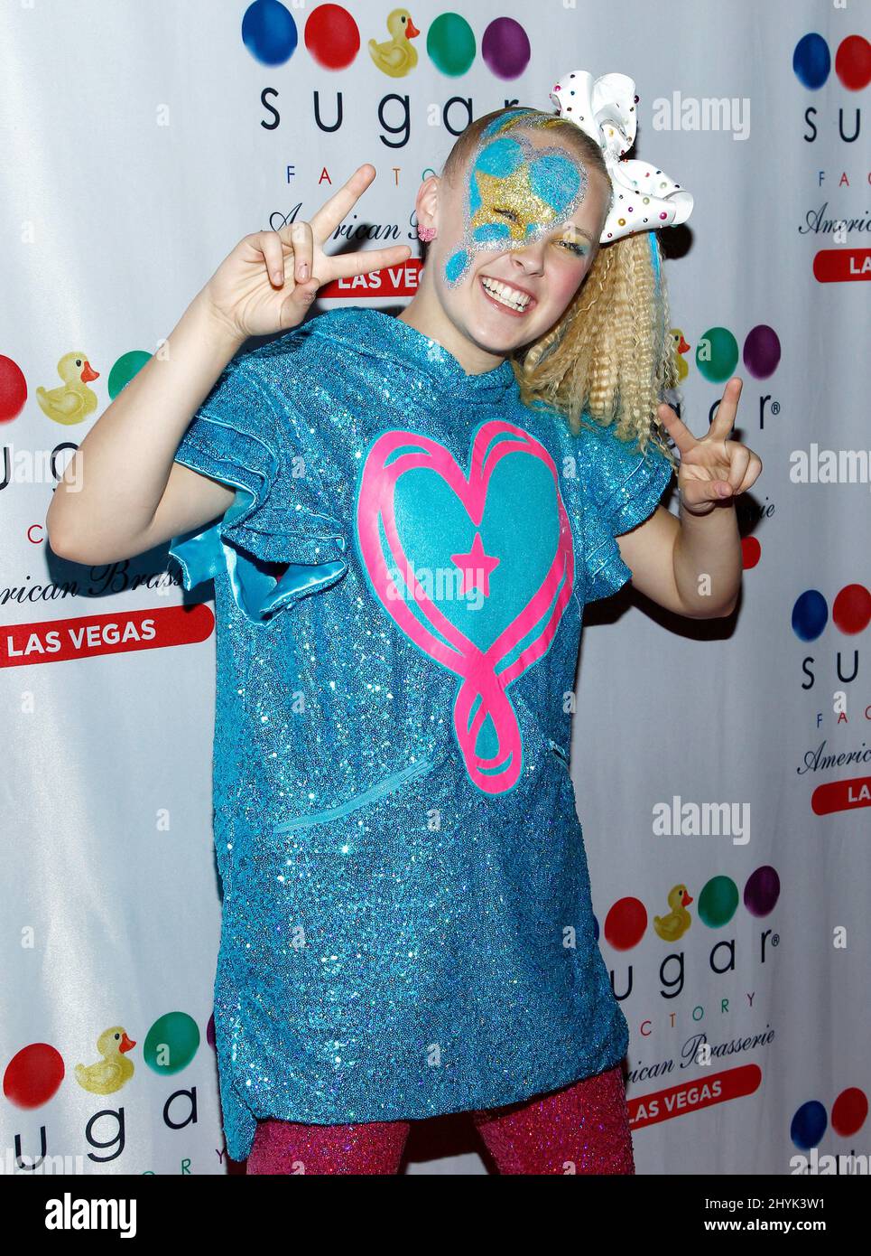 Danseuse, chanteuse, YouTuber et star de Nickelodeon, JoJo Siwa célèbre une soirée de divertissement à la Sugar Factory American Brasserie de Las Vegas, Nevada Banque D'Images