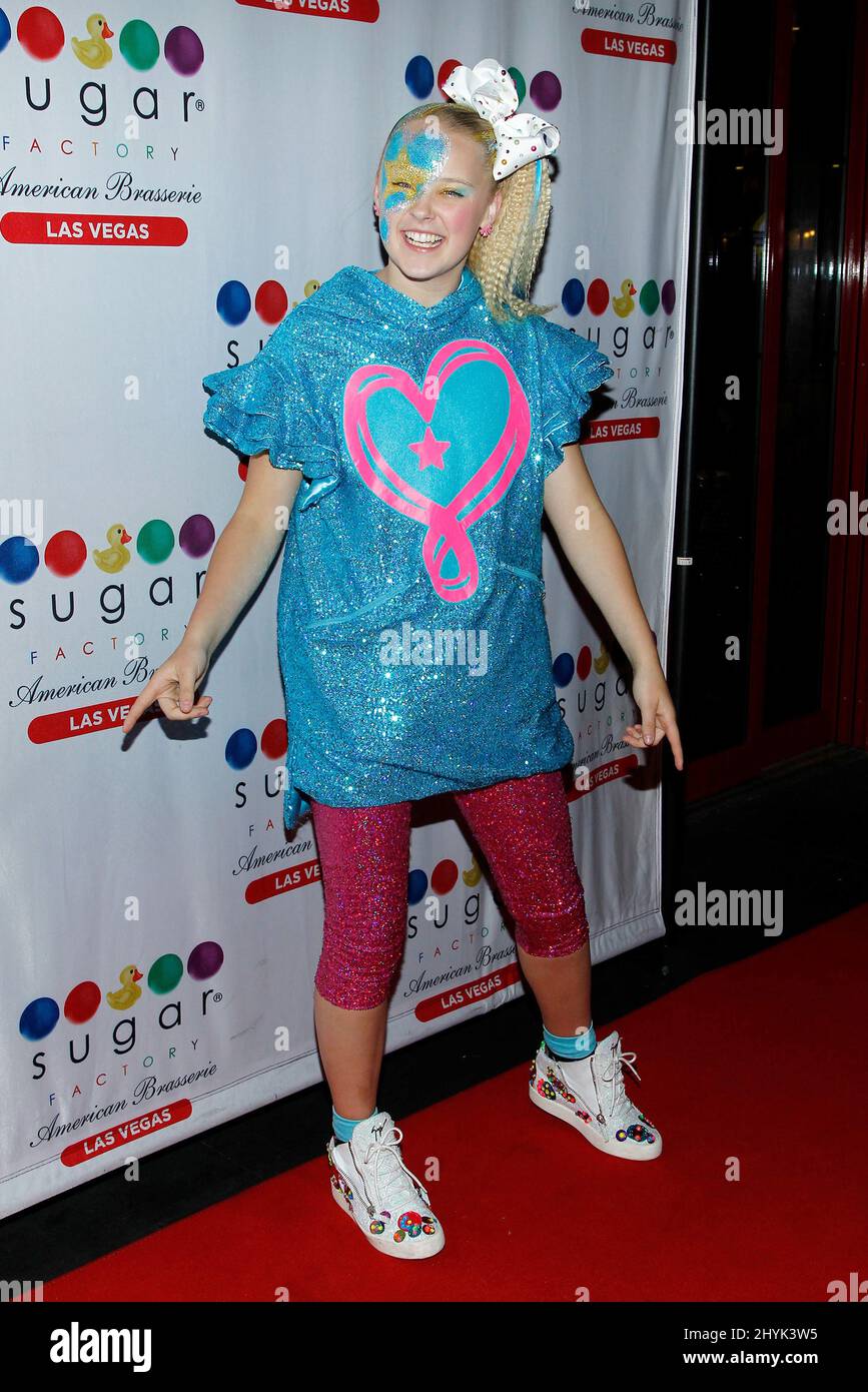 Danseuse, chanteuse, YouTuber et star de Nickelodeon, JoJo Siwa célèbre une soirée de divertissement à la Sugar Factory American Brasserie de Las Vegas, Nevada Banque D'Images