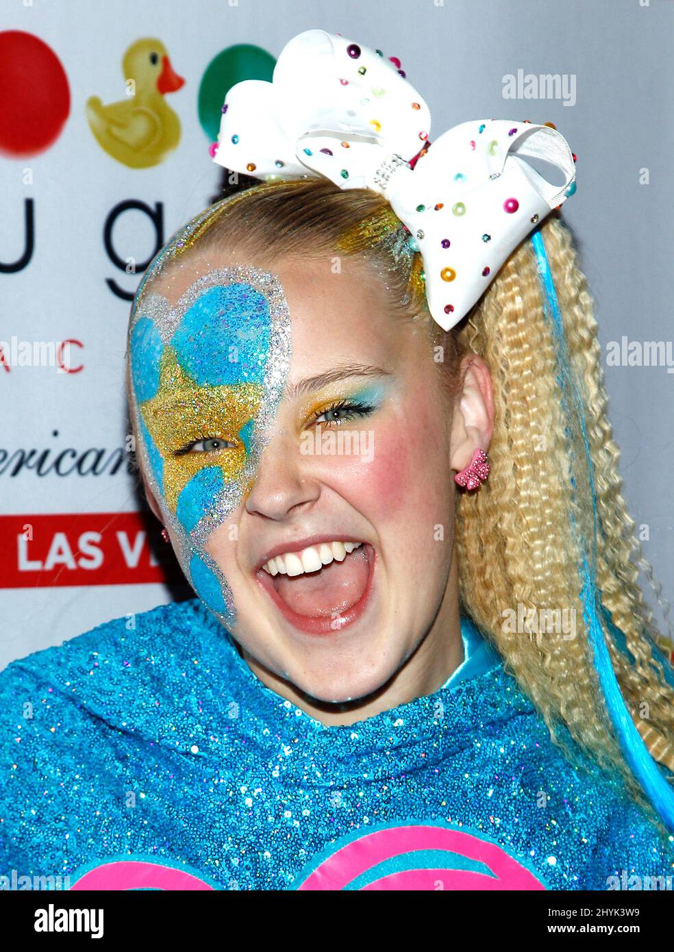Danseuse, chanteuse, YouTuber et star de Nickelodeon, JoJo Siwa célèbre une soirée de divertissement à la Sugar Factory American Brasserie de Las Vegas, Nevada Banque D'Images