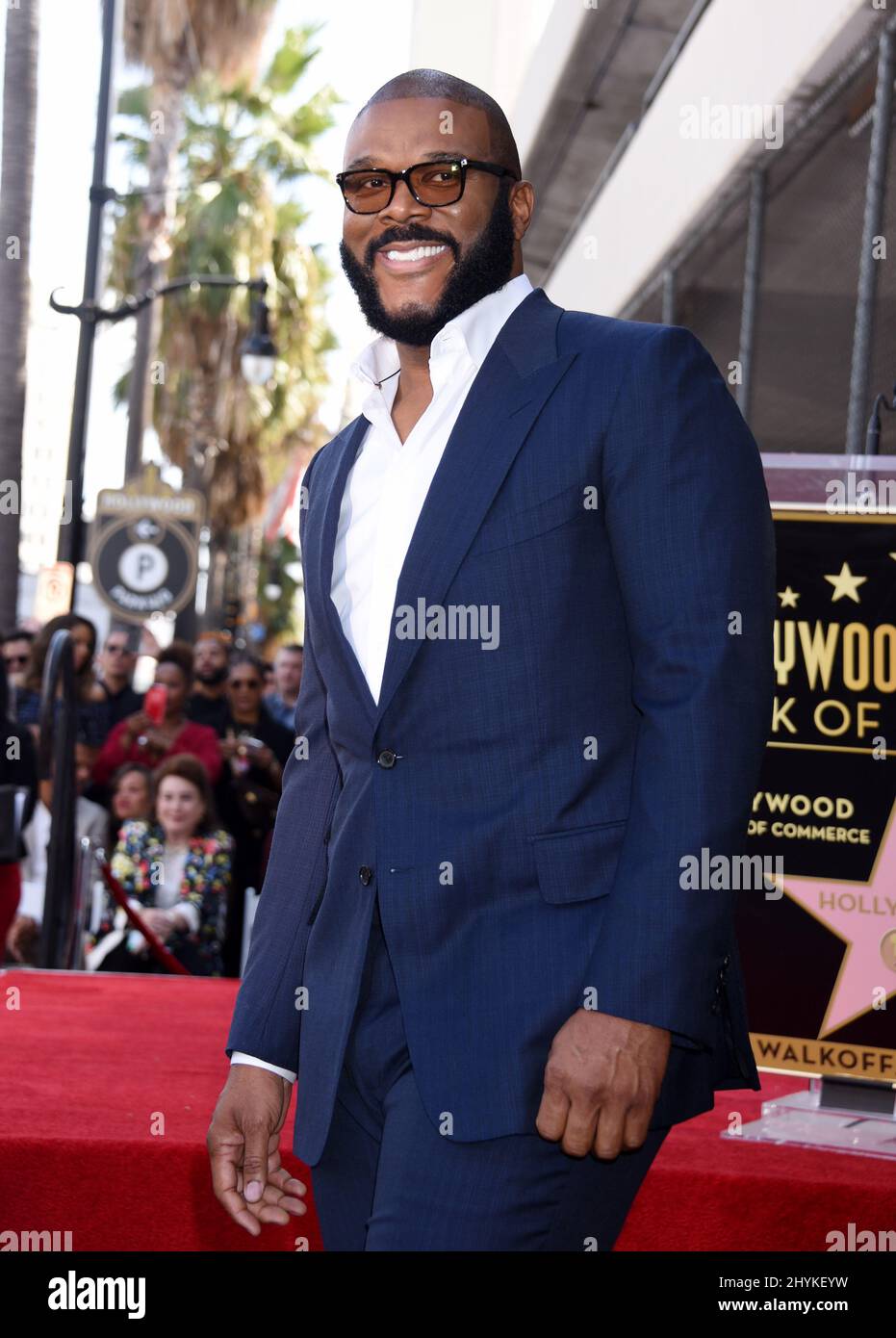 Tyler Perry lors de sa cérémonie du Hollywood Walk of Fame, le 1 octobre 2019 à Hollywood, Los Angeles. Banque D'Images