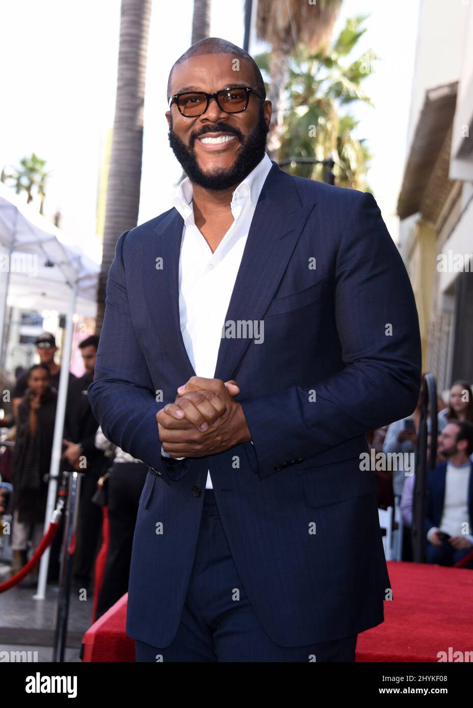 Tyler Perry lors de sa cérémonie du Hollywood Walk of Fame, le 1 octobre 2019 à Hollywood, Los Angeles. Banque D'Images