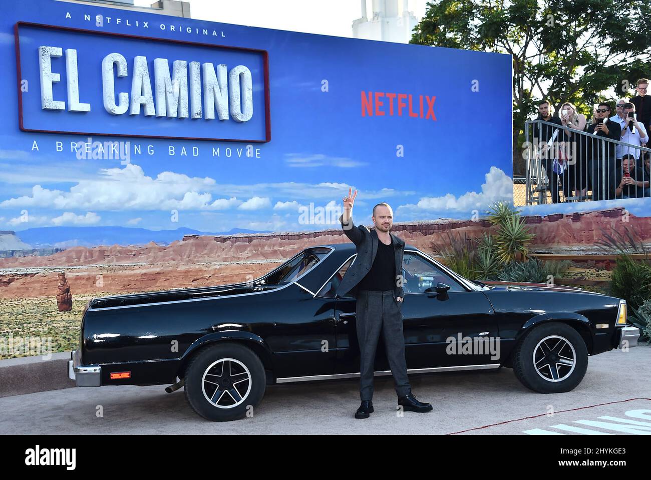 Aaron Paul à la première de 'El Camino: A Breaking Bad Movie' tenue au Regency Village le 7 octobre 2019 à Westwoodd, Etats-Unis. Banque D'Images