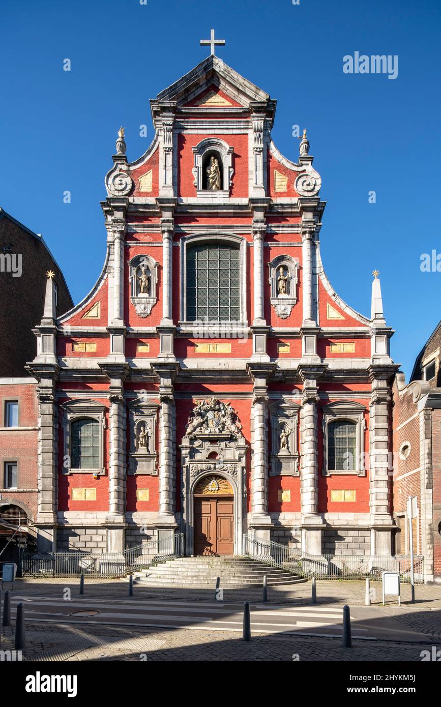 Lüttich, Liège, Église notre-Dame-de-l'Immaculée-conception de Liège, Fassade Banque D'Images