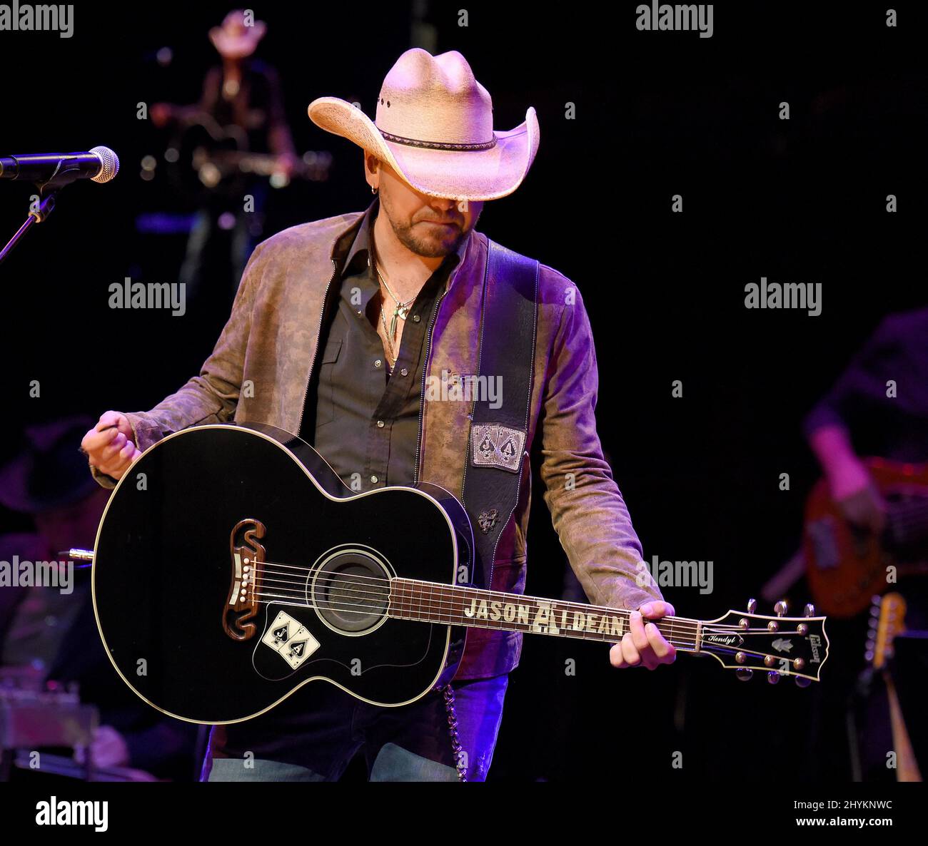 Jason Aldean assiste à la cérémonie et au concert d'induction du Temple de la renommée des musiciens 2019 qui se tiennent au Schermerhorn Symphony Centre de Nashville, Tennessee. Banque D'Images