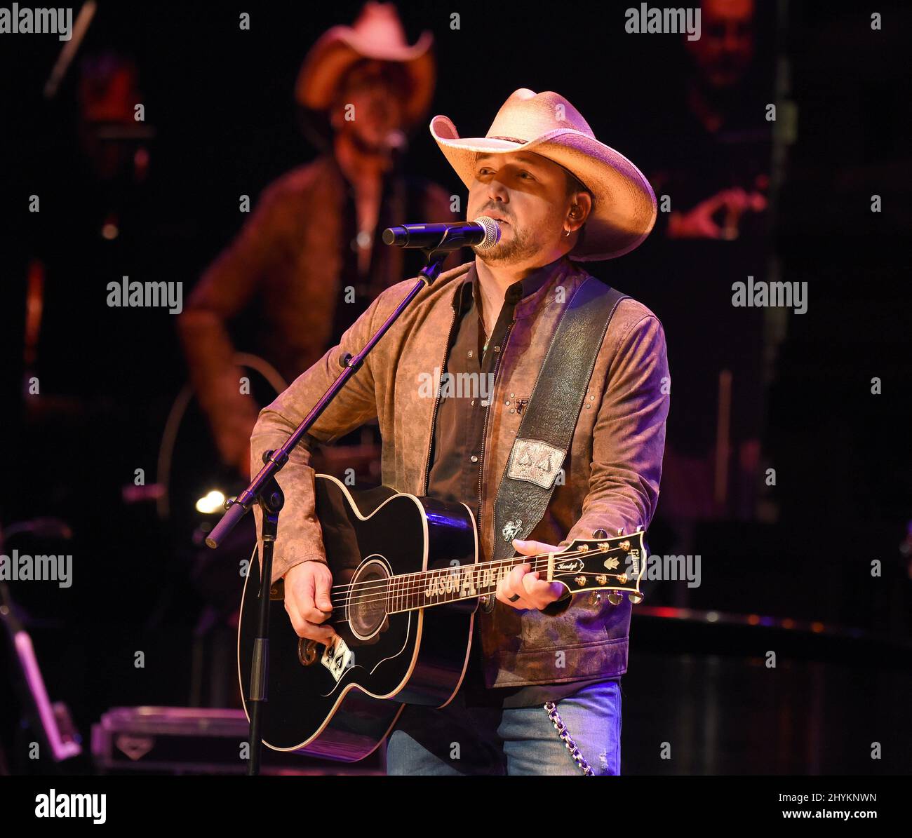 Jason Aldean assiste à la cérémonie et au concert d'induction du Temple de la renommée des musiciens 2019 qui se tiennent au Schermerhorn Symphony Centre de Nashville, Tennessee. Banque D'Images