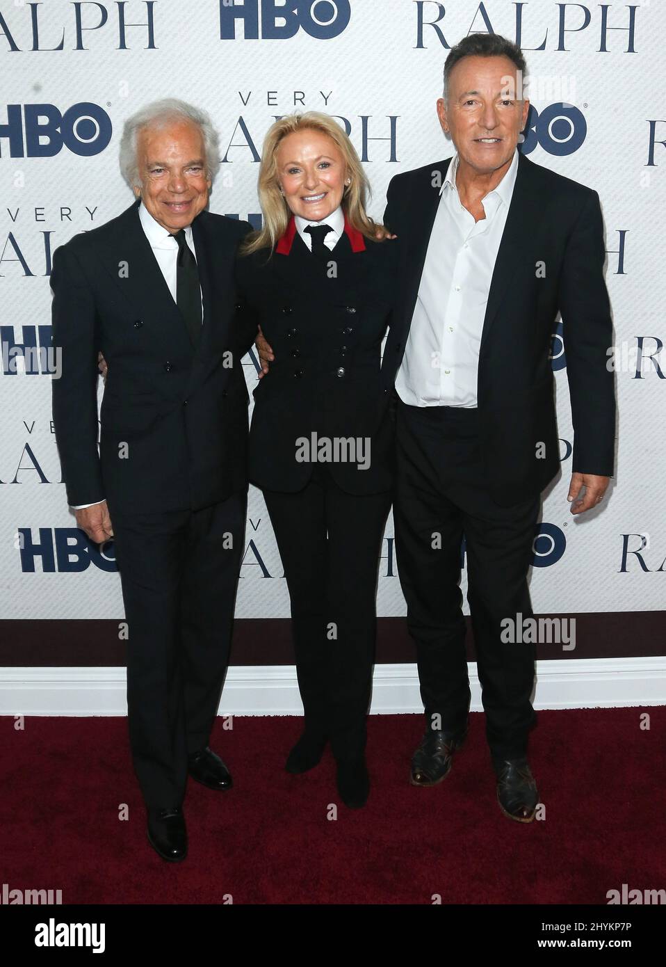 Ralph Lauren, Ricky Anne Loew-Beer et Bruce Springsteen participant à la très Ralph World Premiere à New York Banque D'Images