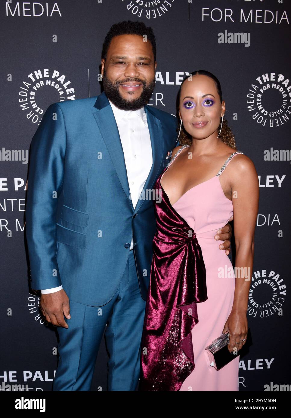 Anthony Anderson et essence Atkins au Paley Center for Media's 'The Paley Honors: A Special Tribute to Television's Comedy Legends' qui s'est tenu à l'hôtel Beverly Wilshire le 21 novembre 2019 à Beverly Hills, Californie. Banque D'Images